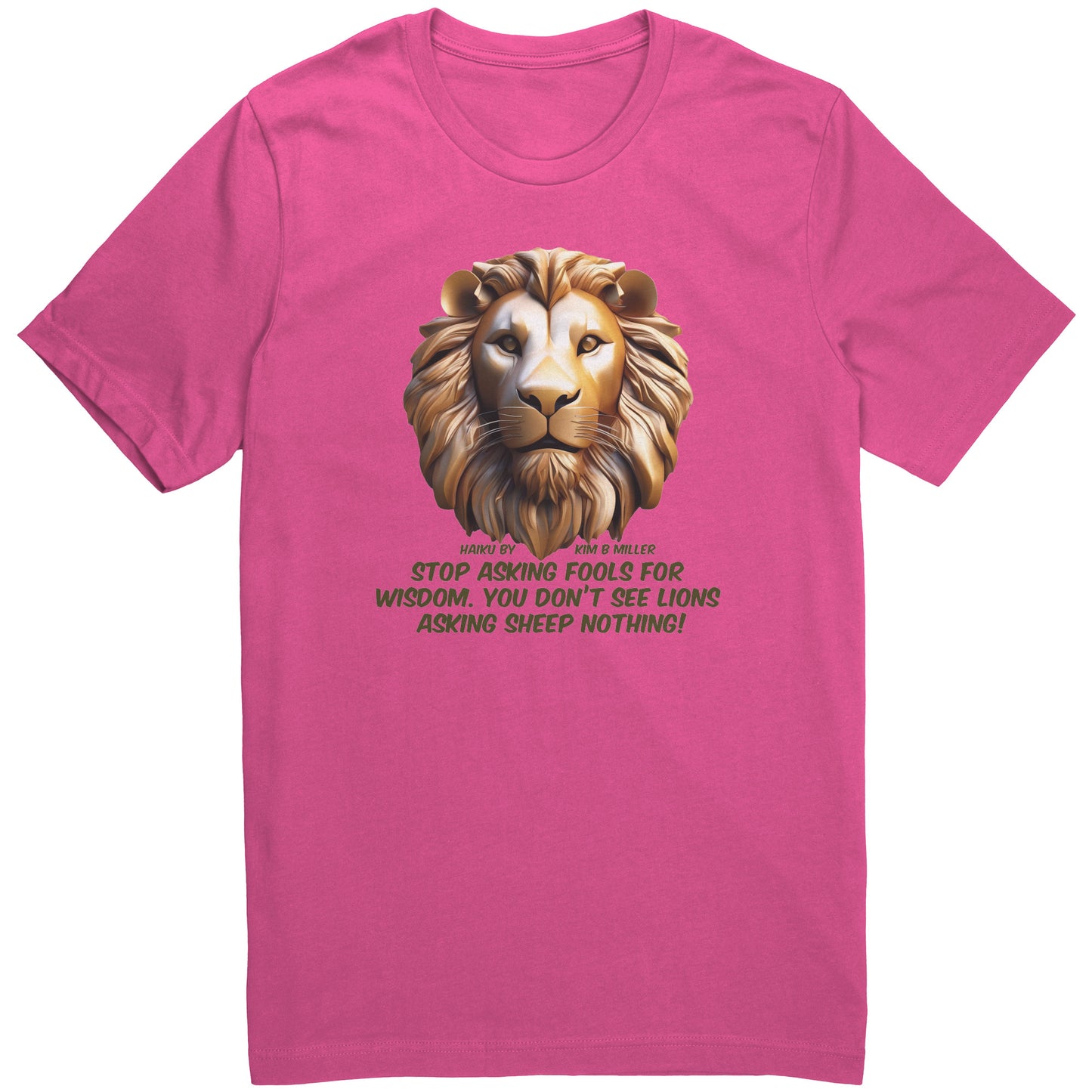 Haiku Fools/Wisdom Canvas Unisex Shirt-A