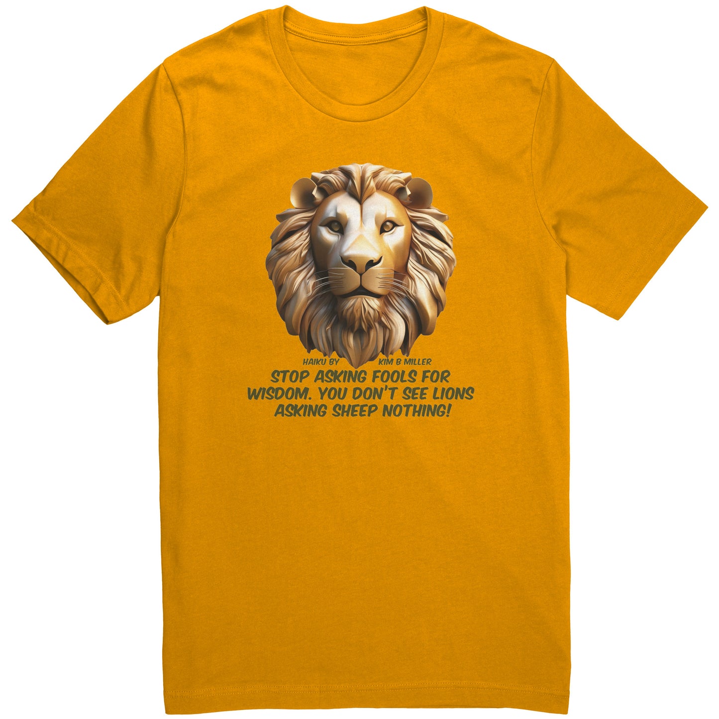 Haiku Fools/Wisdom Canvas Unisex Shirt-A