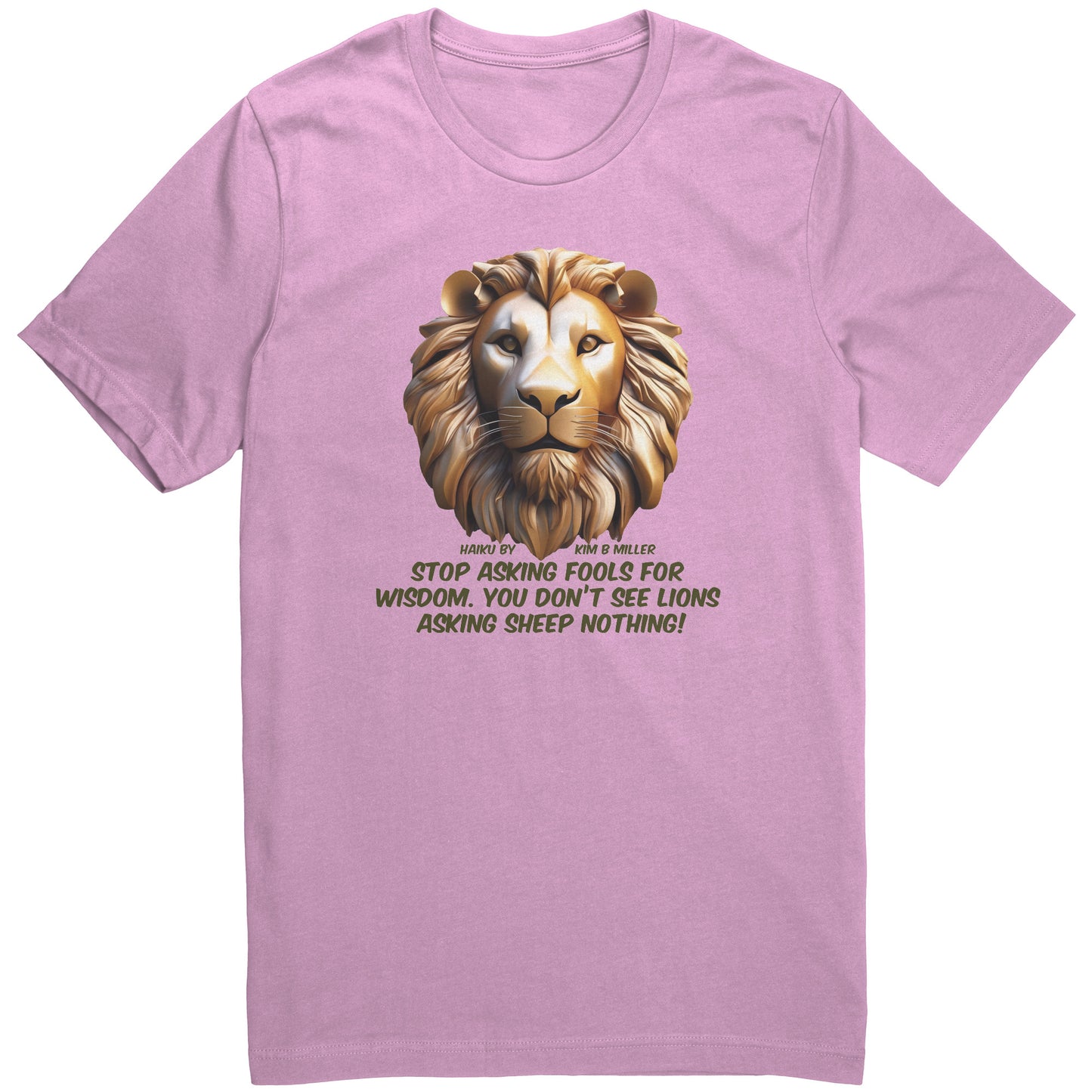 Haiku Fools/Wisdom Canvas Unisex Shirt-A