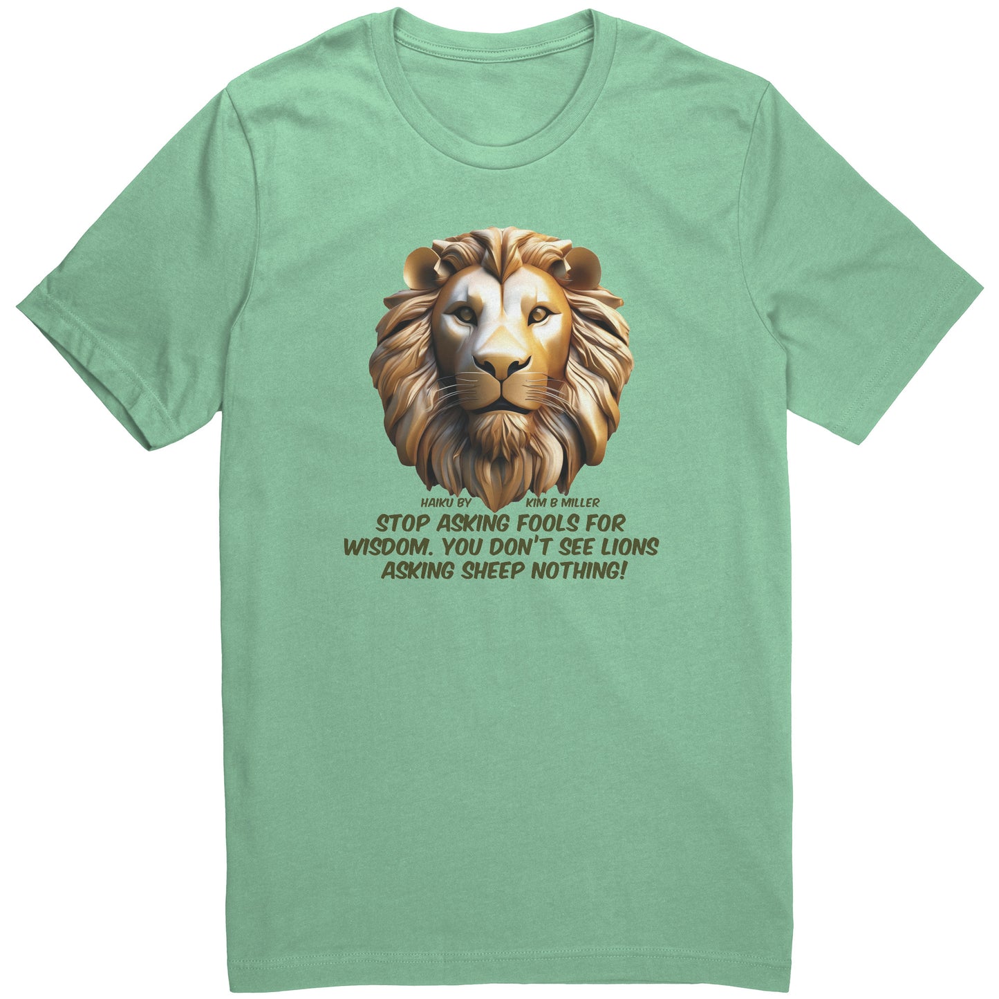 Haiku Fools/Wisdom Canvas Unisex Shirt-A