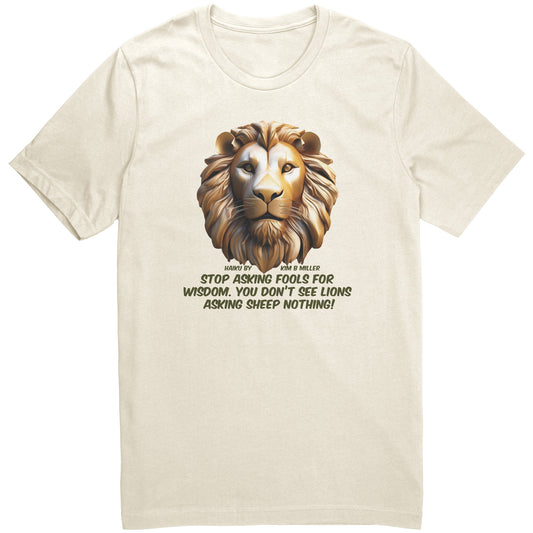 Haiku Fools/Wisdom Canvas Unisex Shirt-A