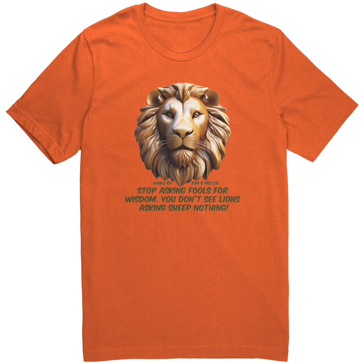 Haiku Fools/Wisdom Canvas Unisex Shirt-A