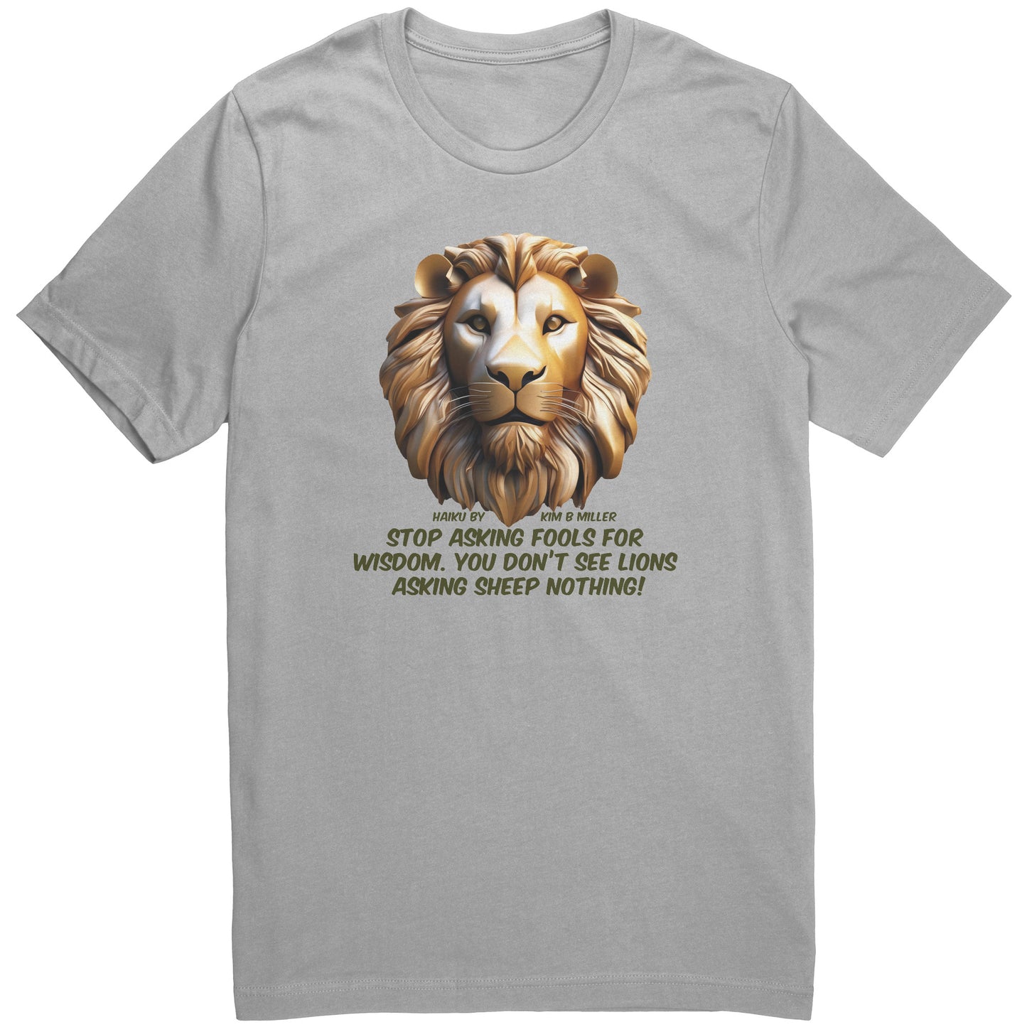 Haiku Fools/Wisdom Canvas Unisex Shirt-A
