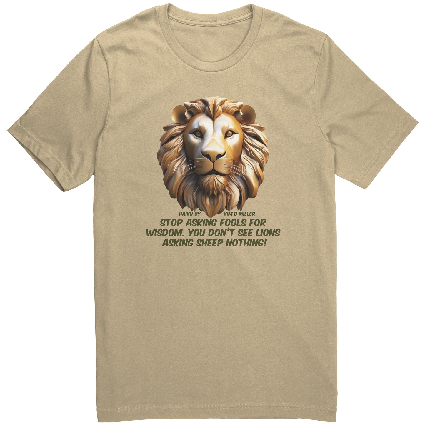 Haiku Fools/Wisdom Canvas Unisex Shirt-A