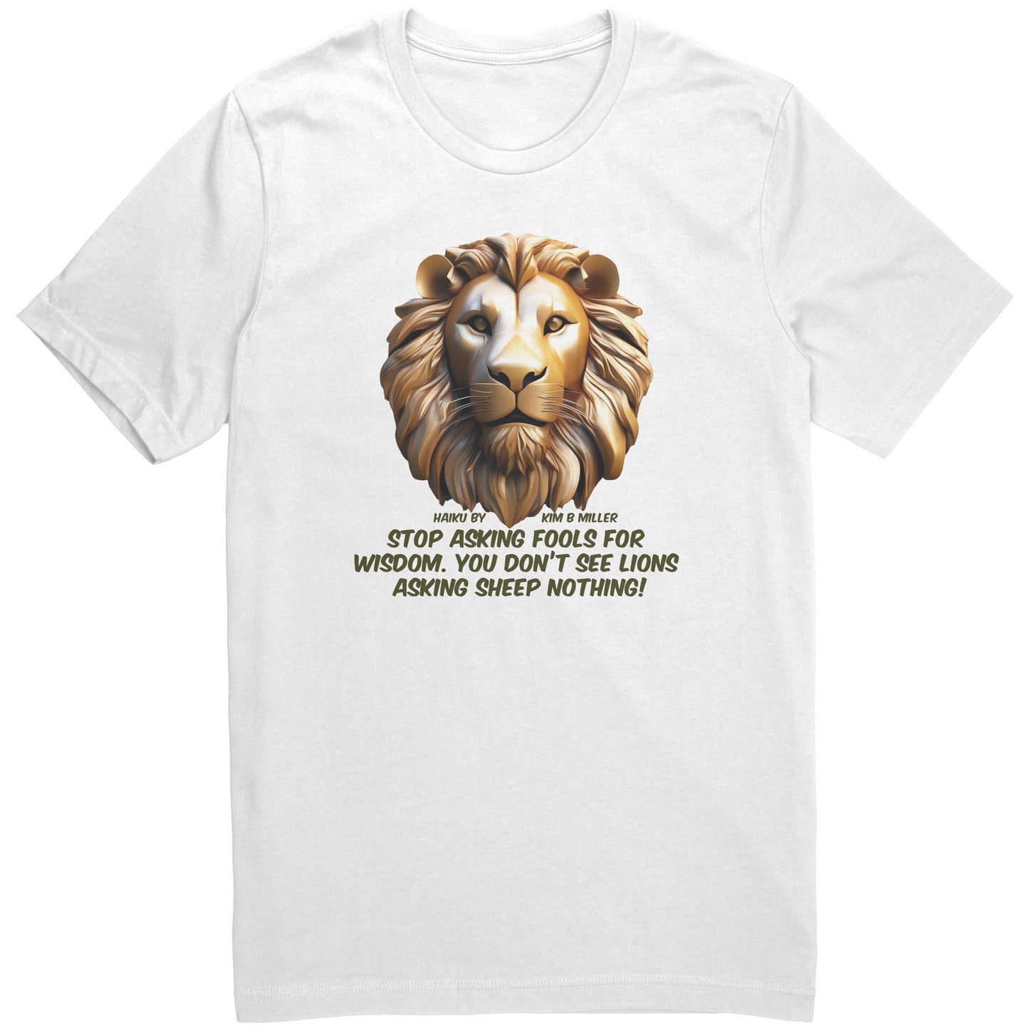 Haiku Fools/Wisdom Canvas Unisex Shirt-A