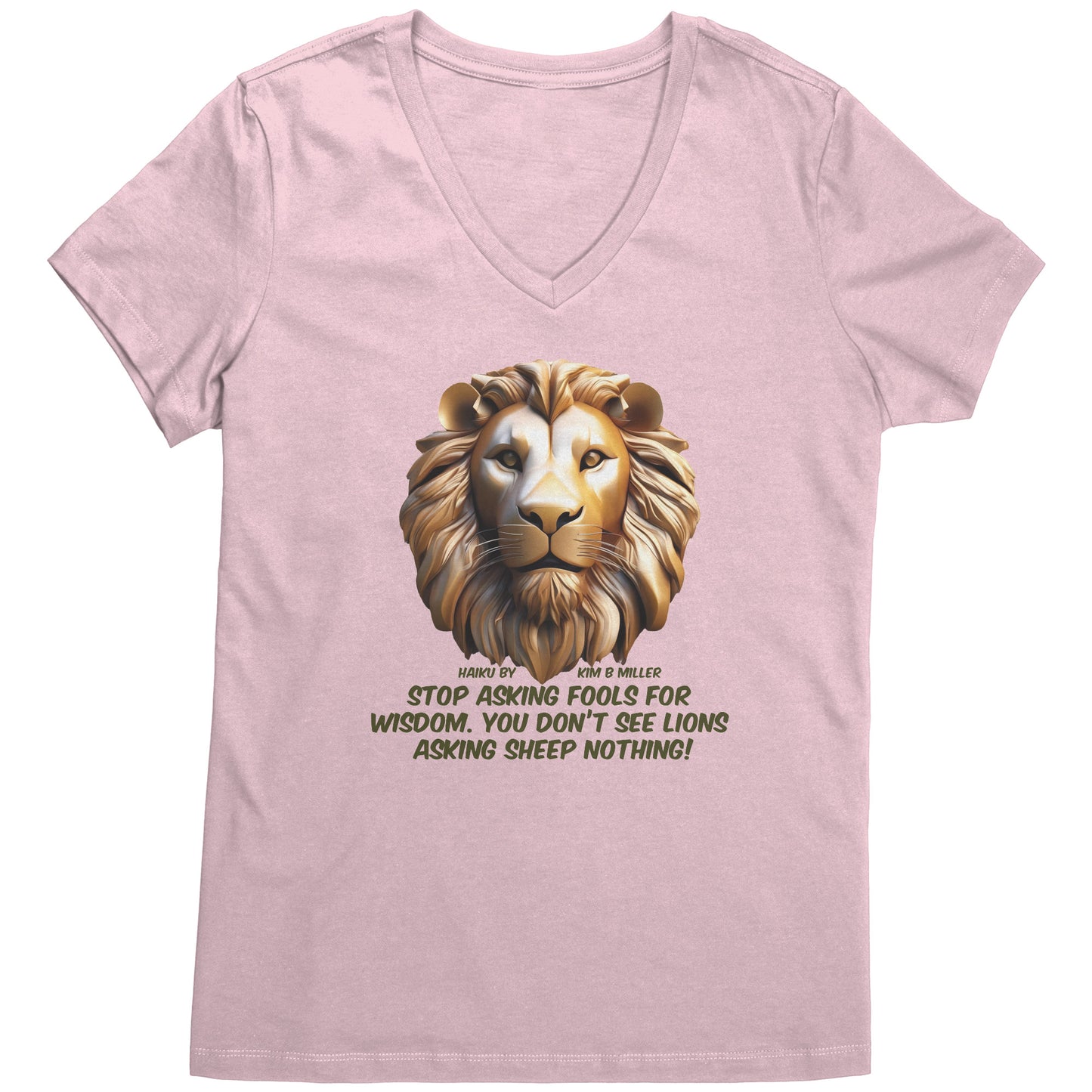 Haiku Fools/Wisdom District Women's V-Neck
