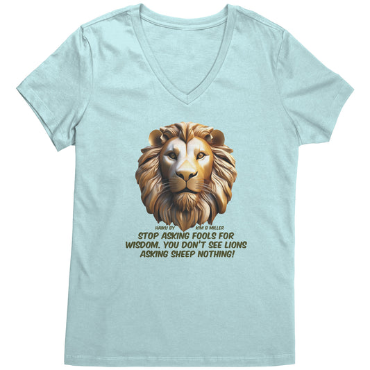 Haiku Fools/Wisdom District Women's V-Neck