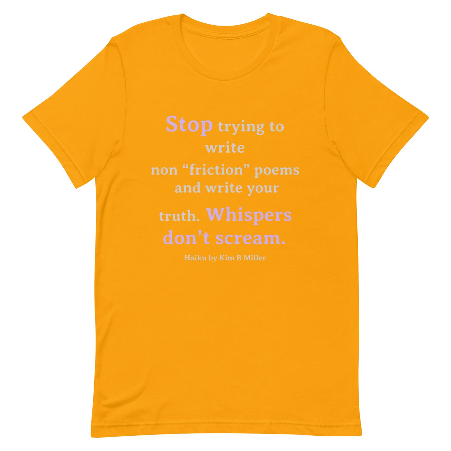 Whispers Haiku Unisex t-shirt