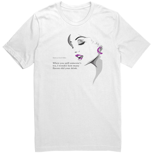 "Spilled Tea" Canvas Unisex Shirt