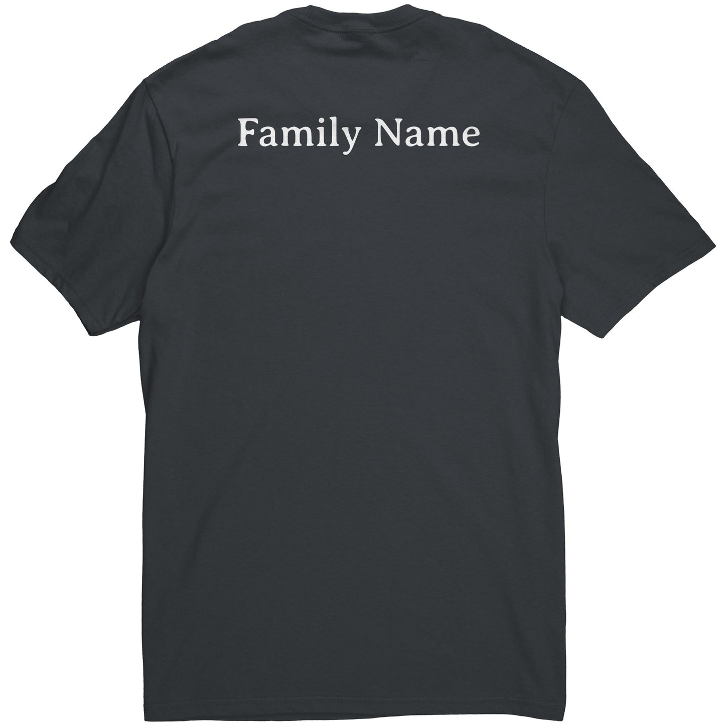 #1 Haiku Pronounce Family District Men's Shirt (Front & Back)