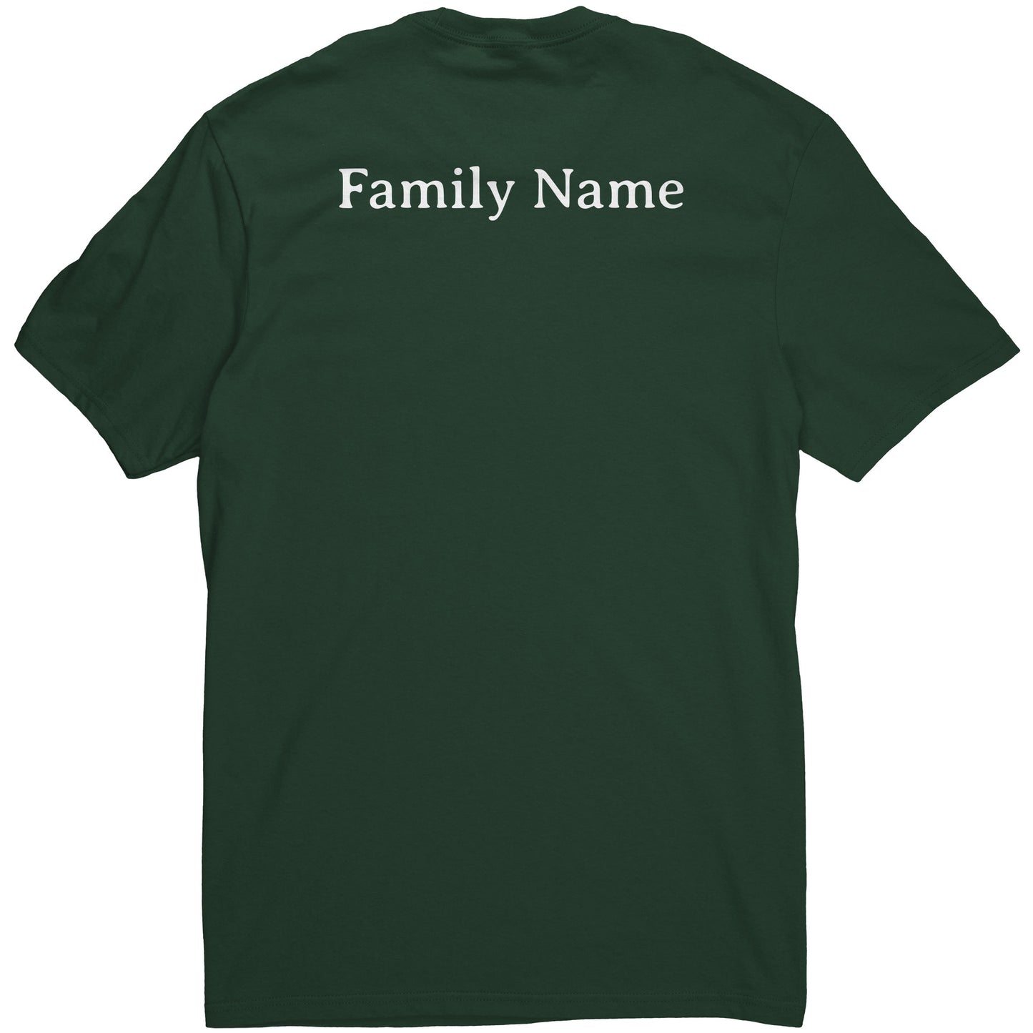 #1 Haiku Pronounce Family District Men's Shirt (Front & Back)