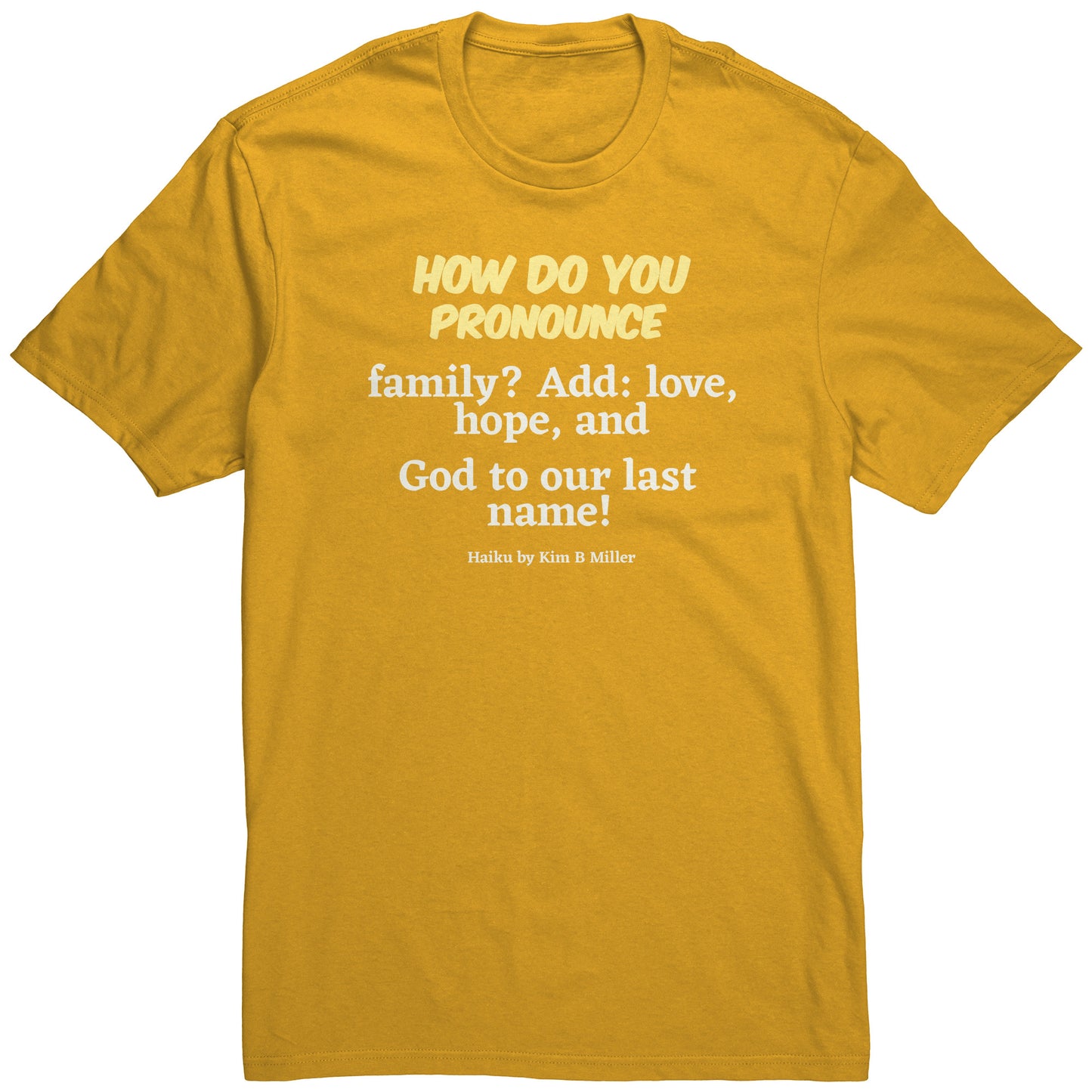 #1 Haiku Pronounce Family District Men's Shirt (Front & Back)