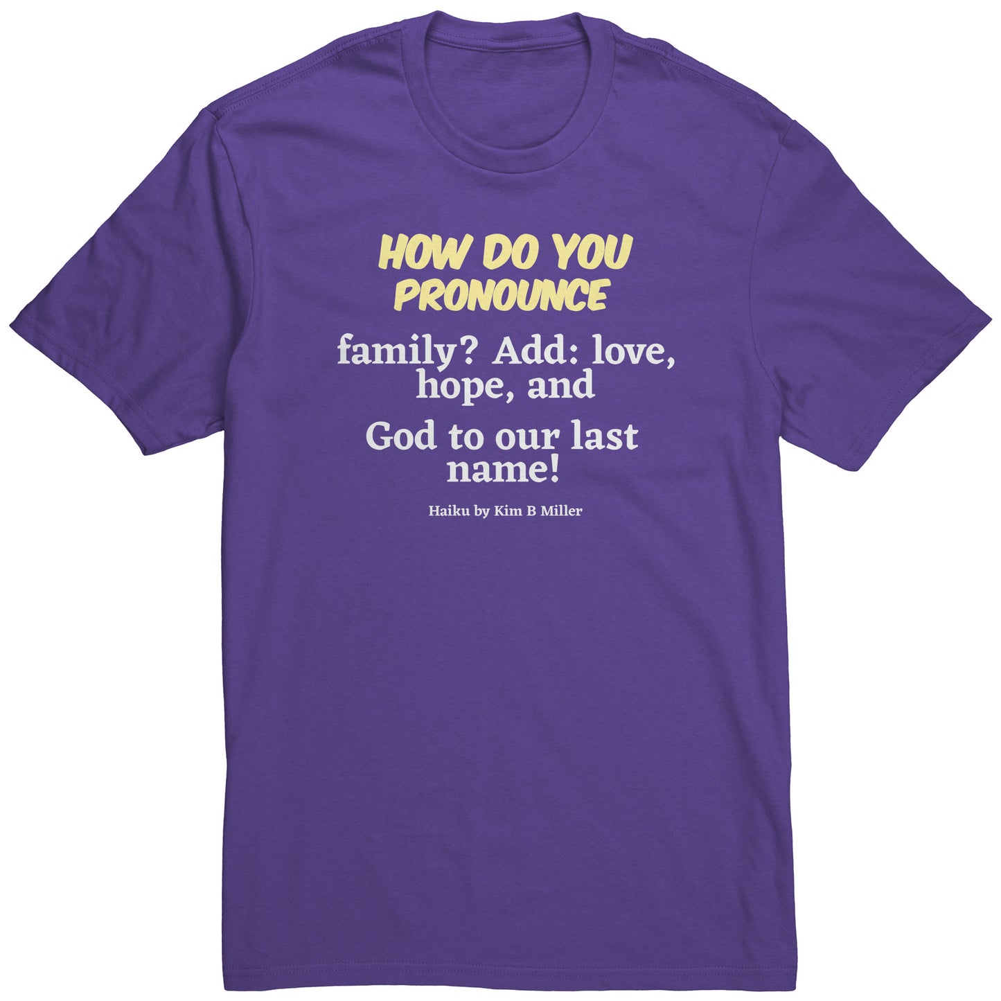 #1 Haiku Pronounce Family District Men's Shirt (Front & Back)