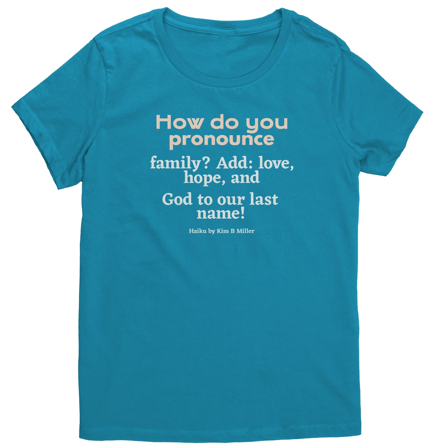 #3 Haiku Pronounce Family District Women's Shirt (Front & Back)
