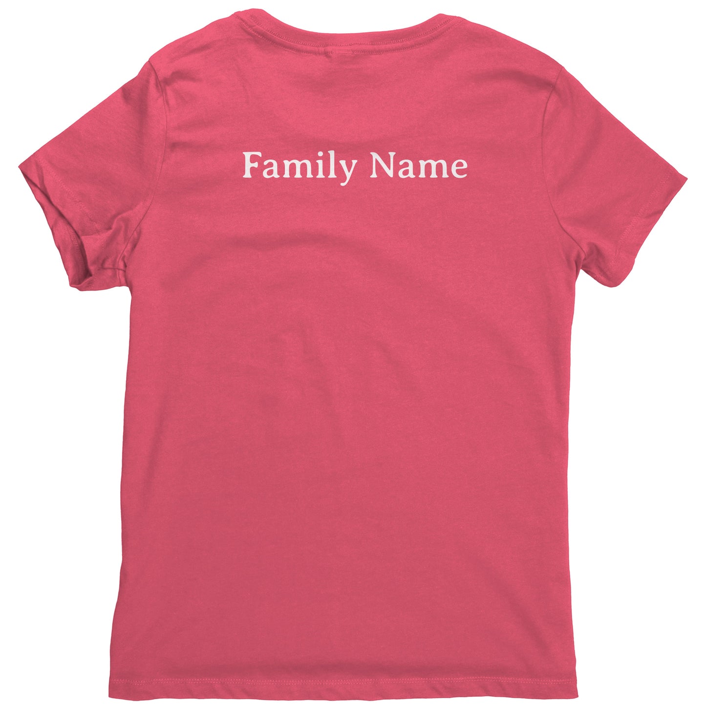 #3 Haiku Pronounce Family District Women's Shirt (Front & Back)
