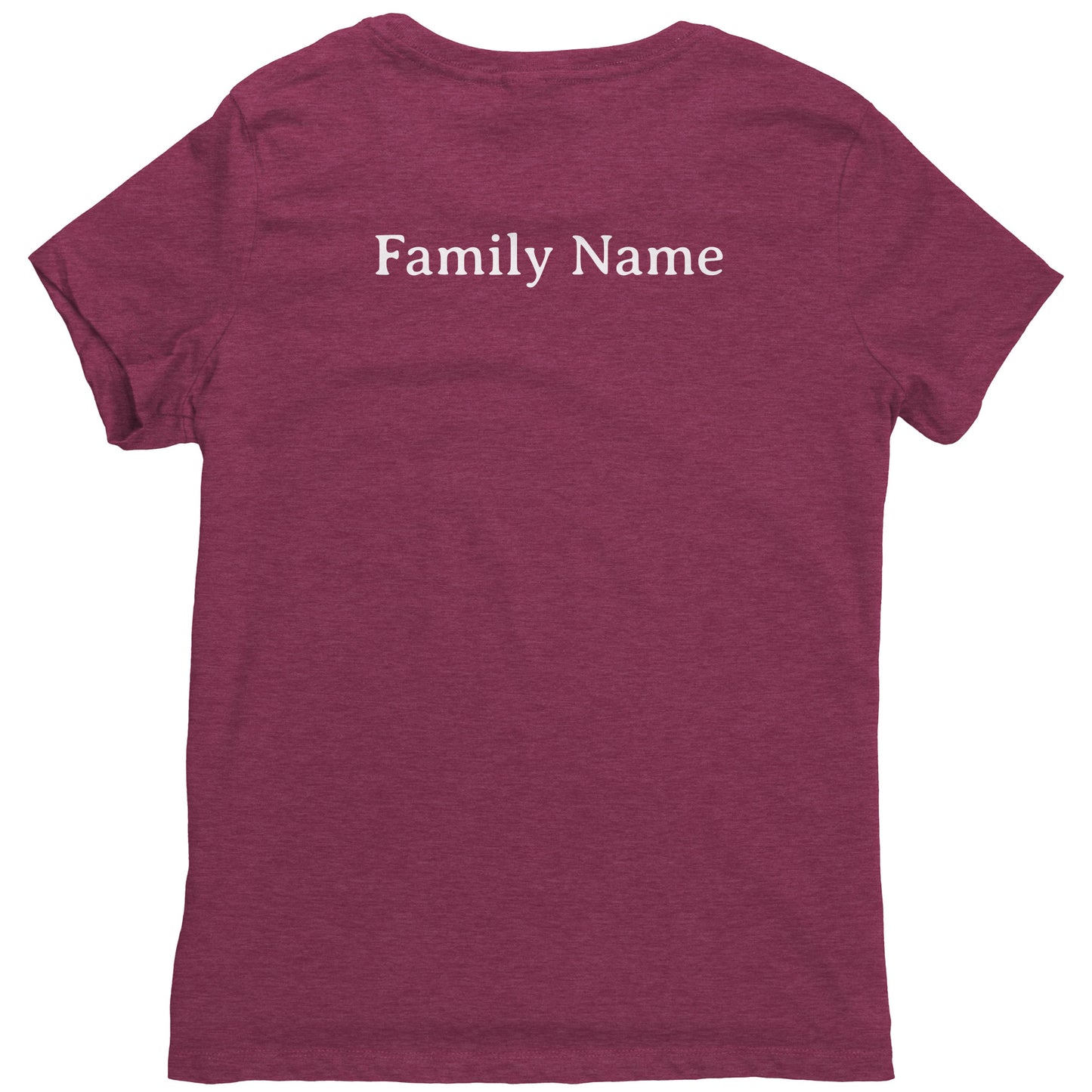 #3 Haiku Pronounce Family District Women's Shirt (Front & Back)