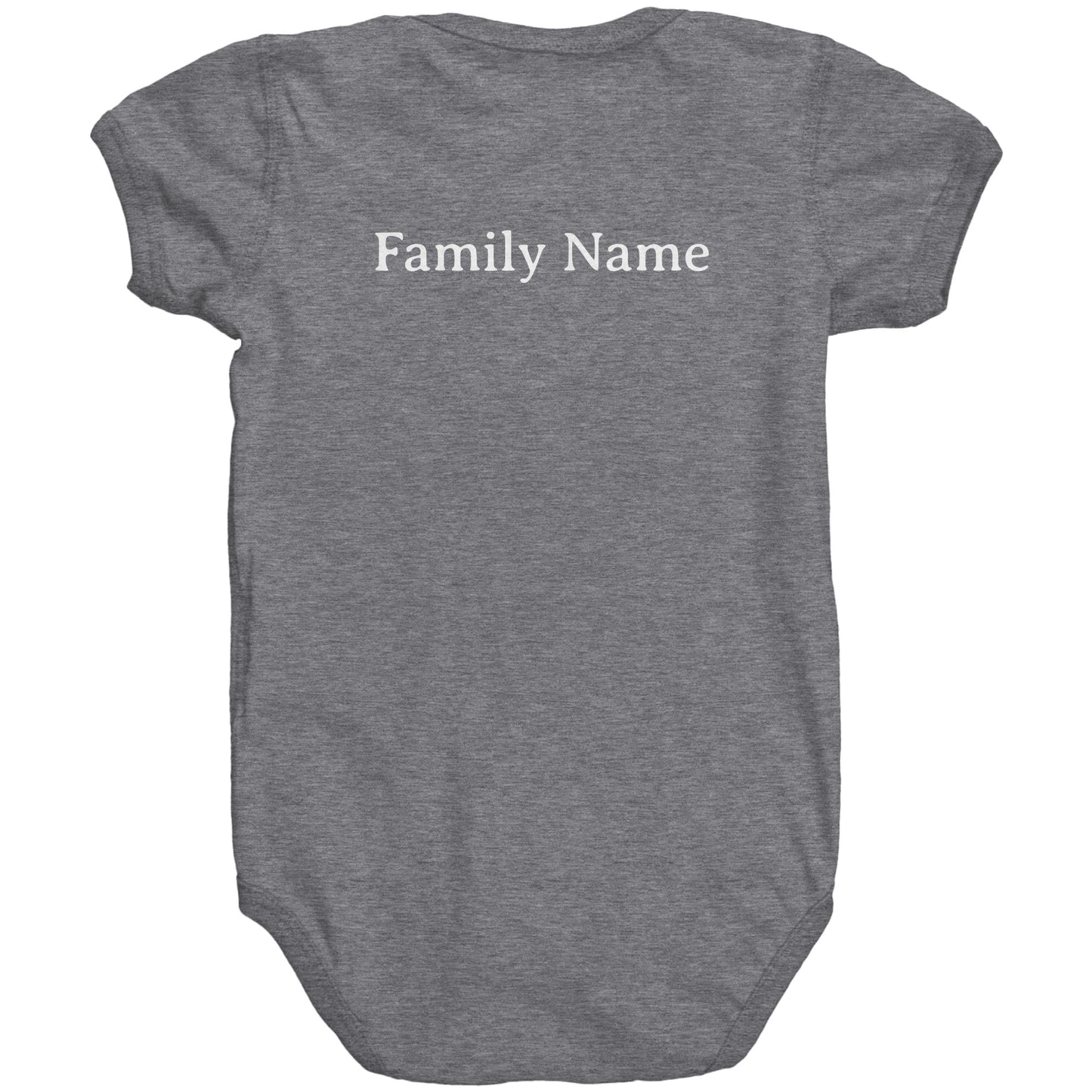 #3 Haiku Pronounce Family RS Baby Bodysuit(Front & Back)