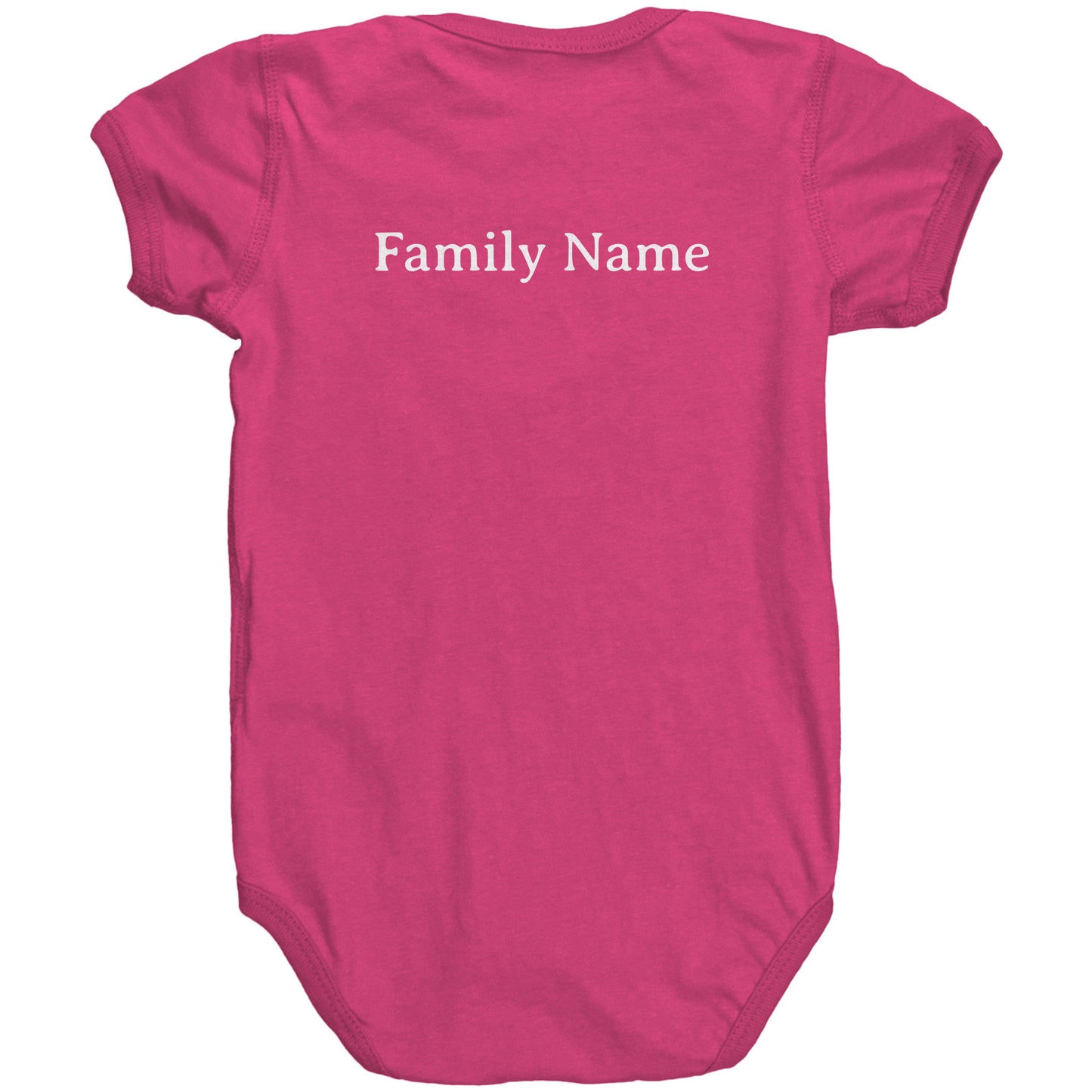 #3 Haiku Pronounce Family RS Baby Bodysuit(Front & Back)