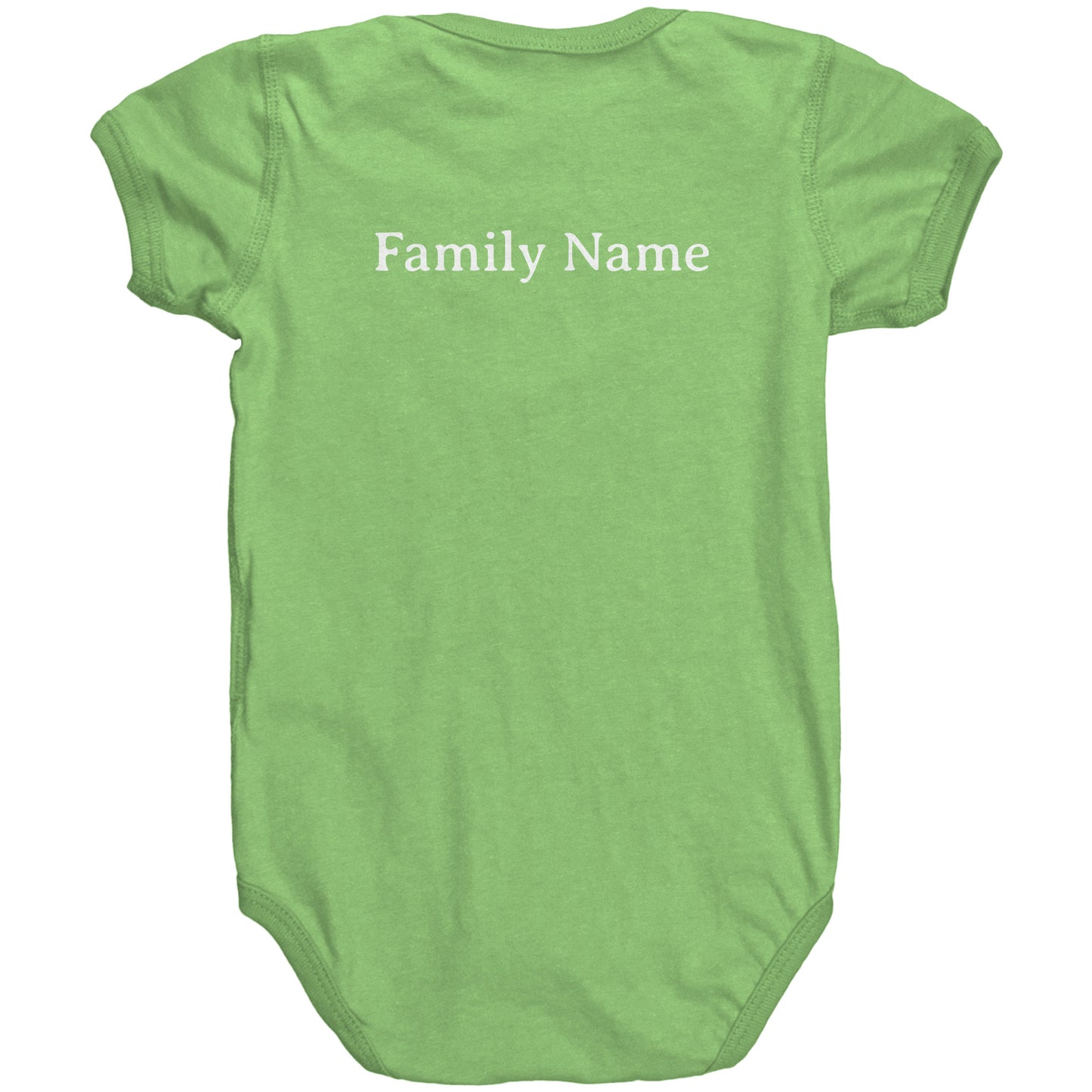 #3 Haiku Pronounce Family RS Baby Bodysuit(Front & Back)