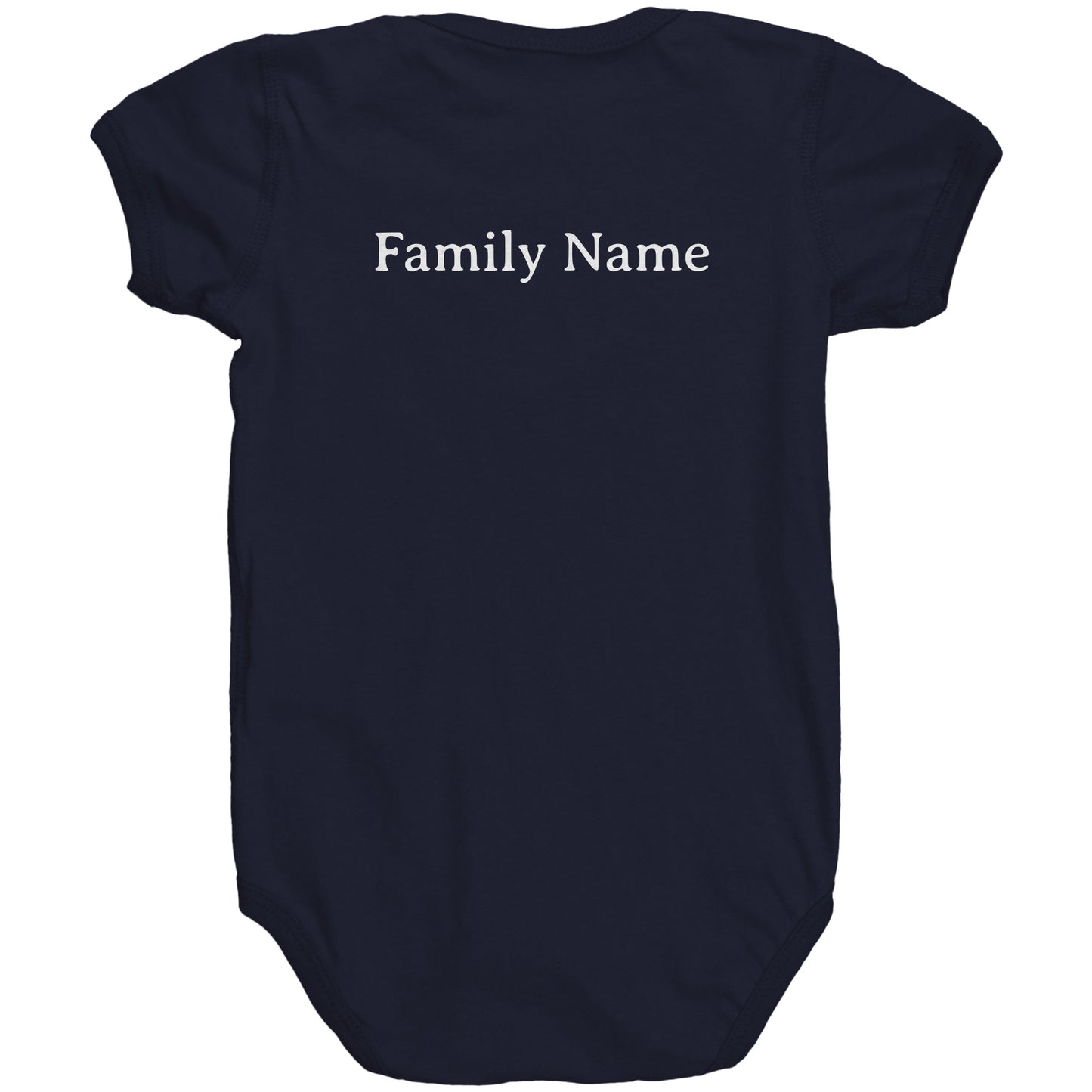 #3 Haiku Pronounce Family RS Baby Bodysuit(Front & Back)