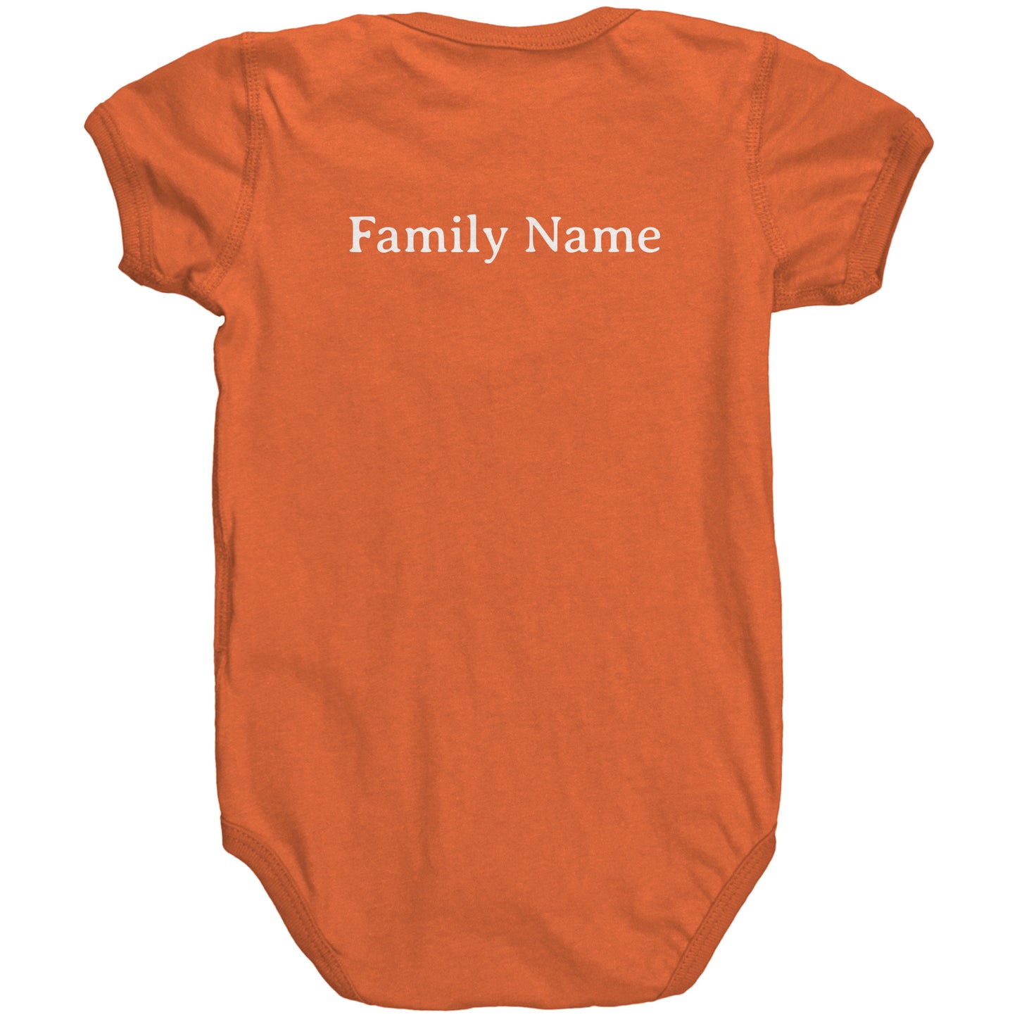#3 Haiku Pronounce Family RS Baby Bodysuit(Front & Back)