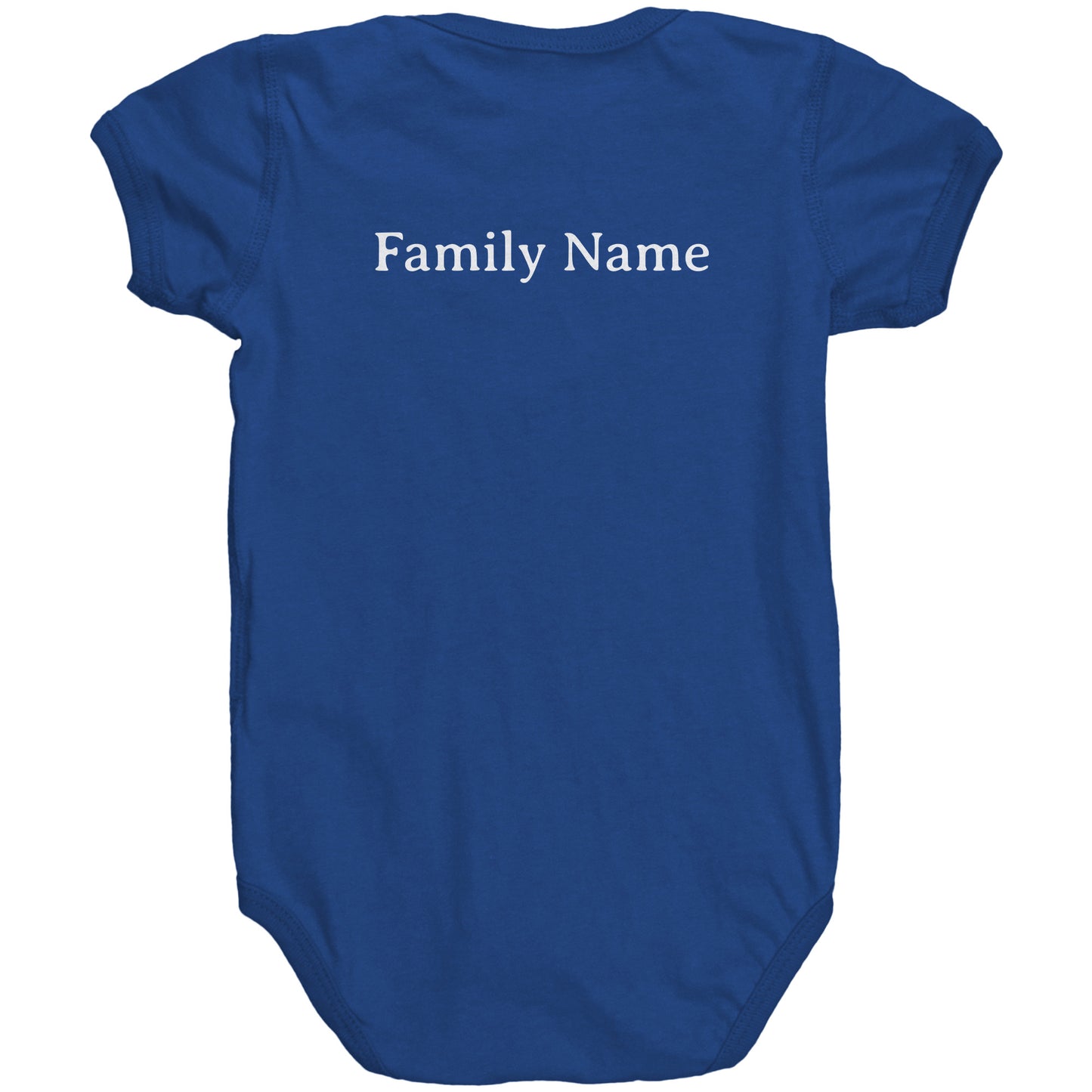#3 Haiku Pronounce Family RS Baby Bodysuit(Front & Back)