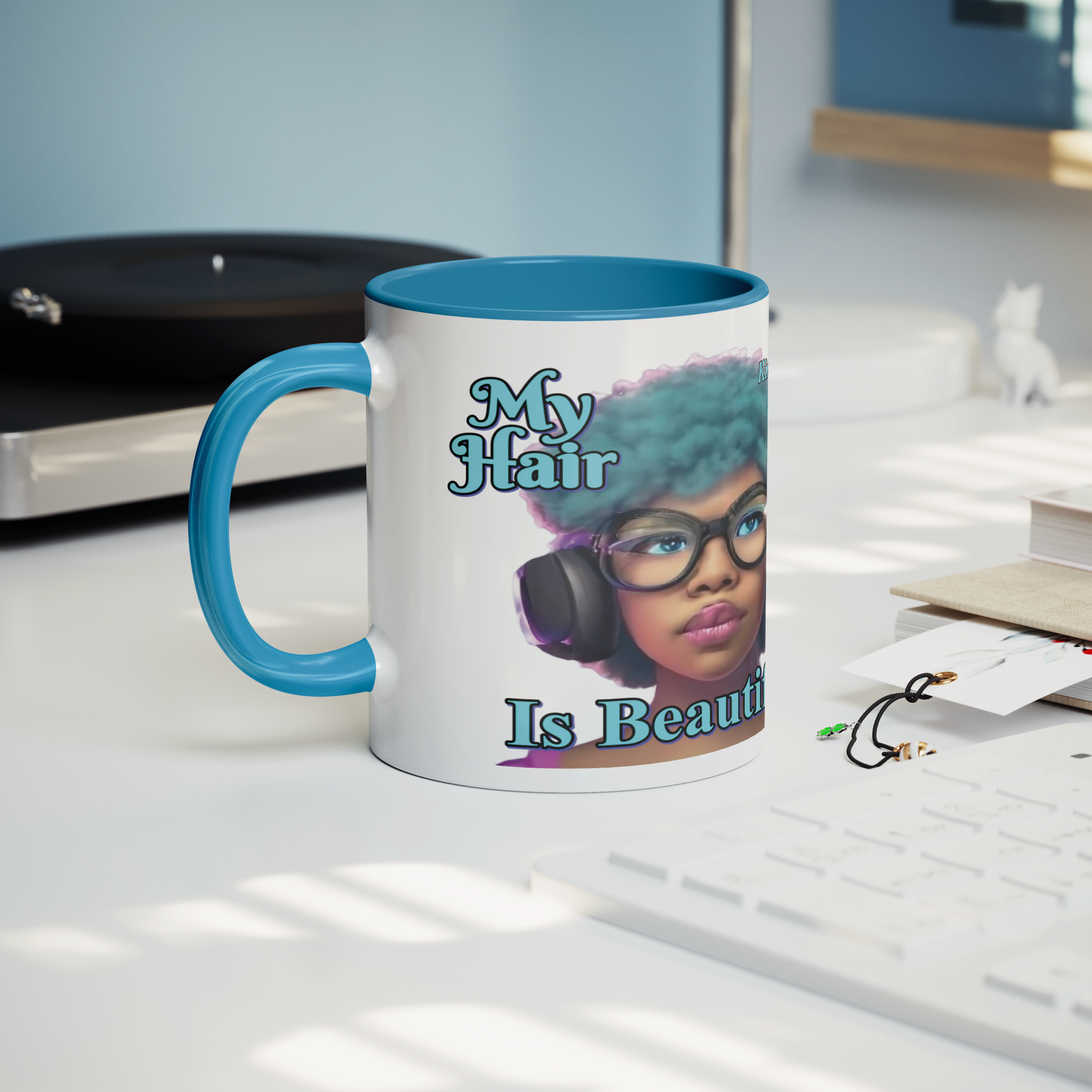 Accent_Blue_Mug_My_Hair_Lifestyle_Record_Player_Mockup.png_15890755
