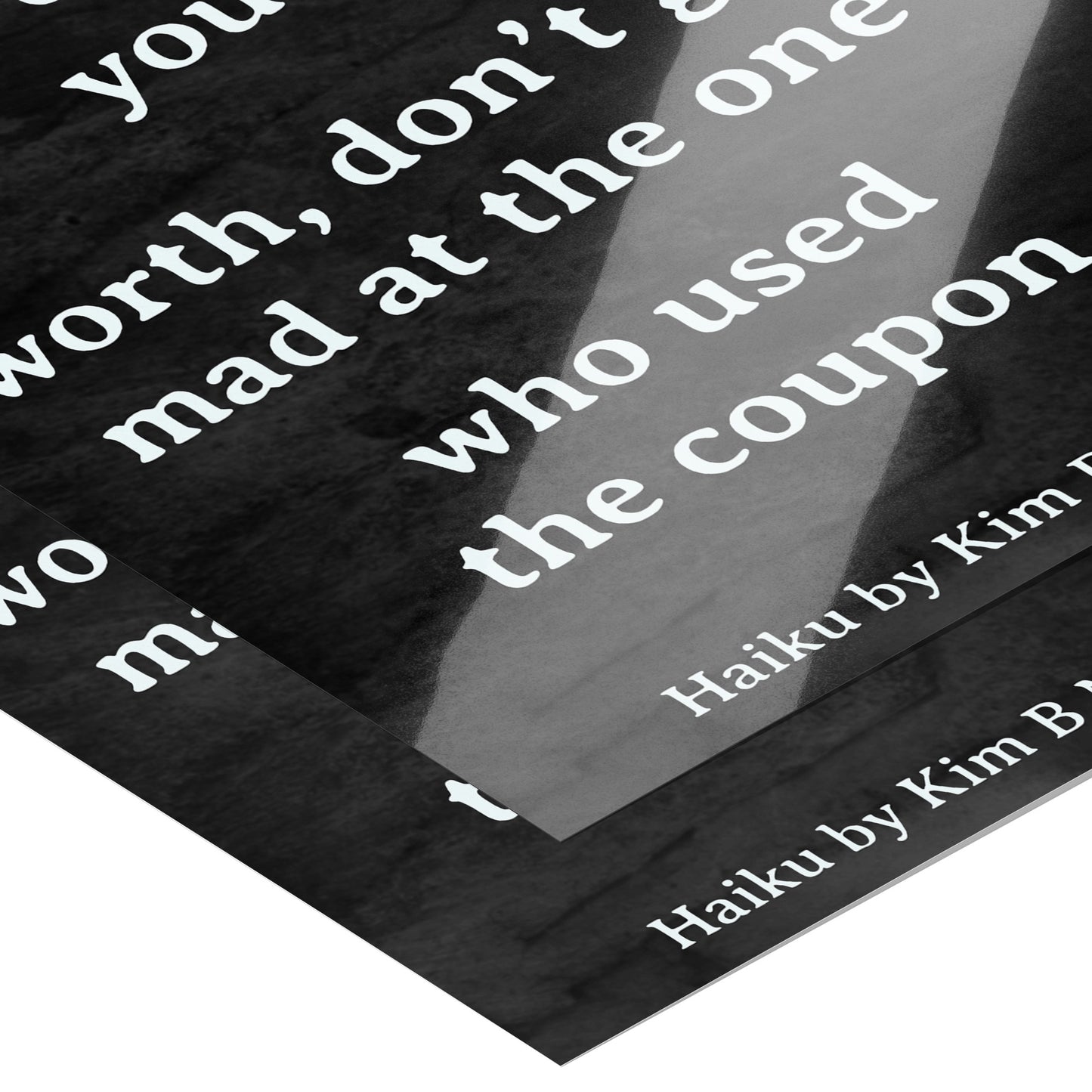 Discount Worth Poster: 8" x 10" Black