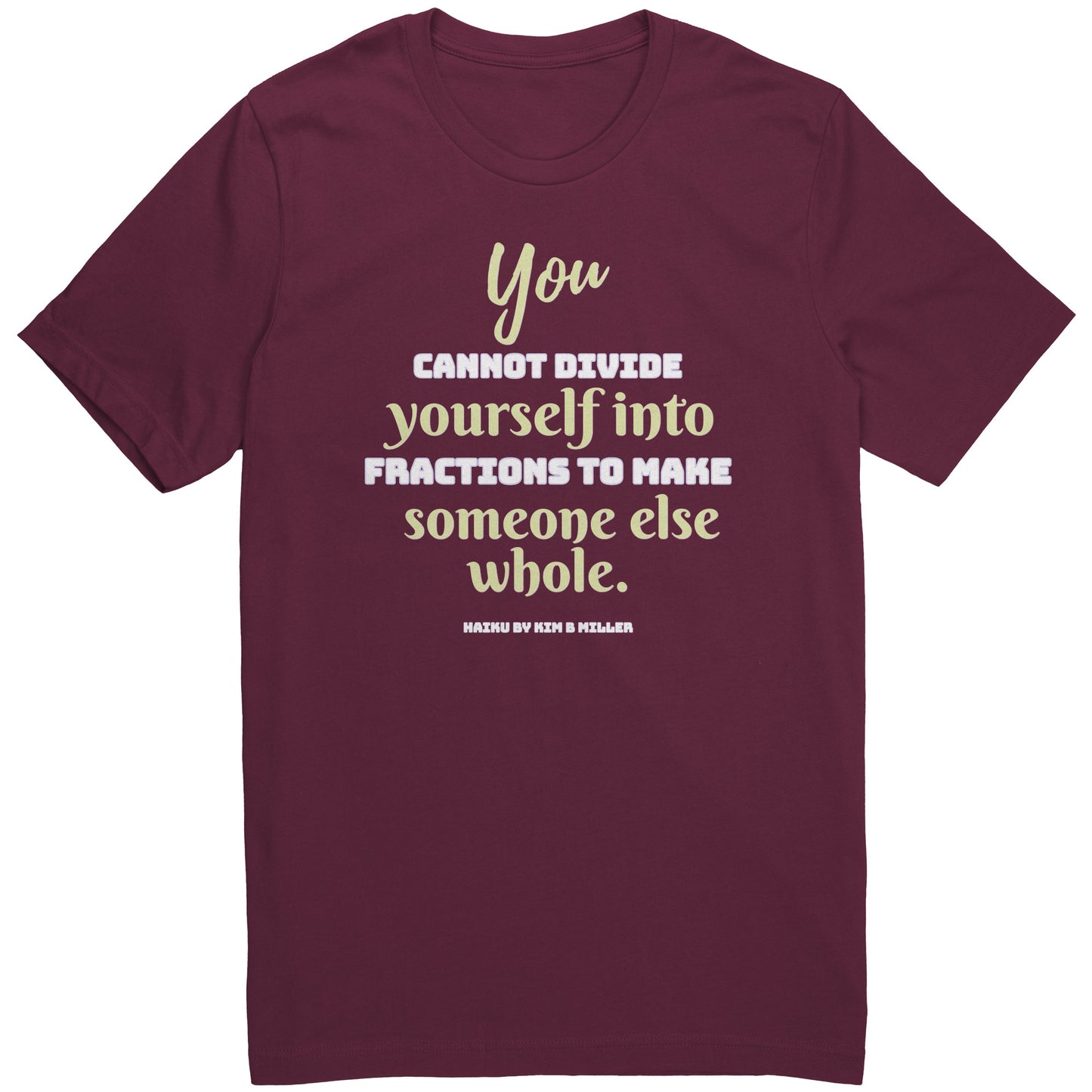 Divide Haiku: Canvas Unisex Shirt