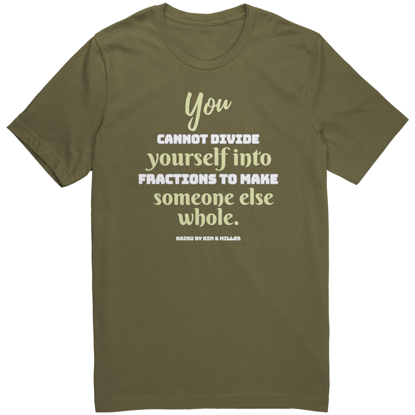 Divide Haiku: Canvas Unisex Shirt