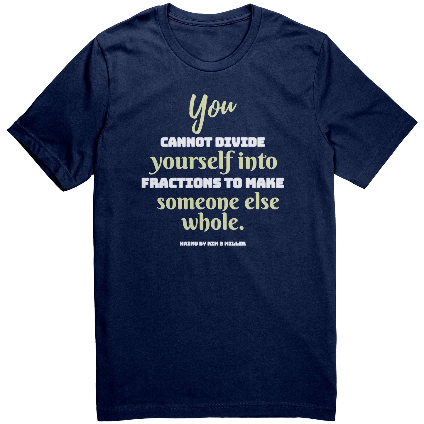 Divide Haiku: Canvas Unisex Shirt