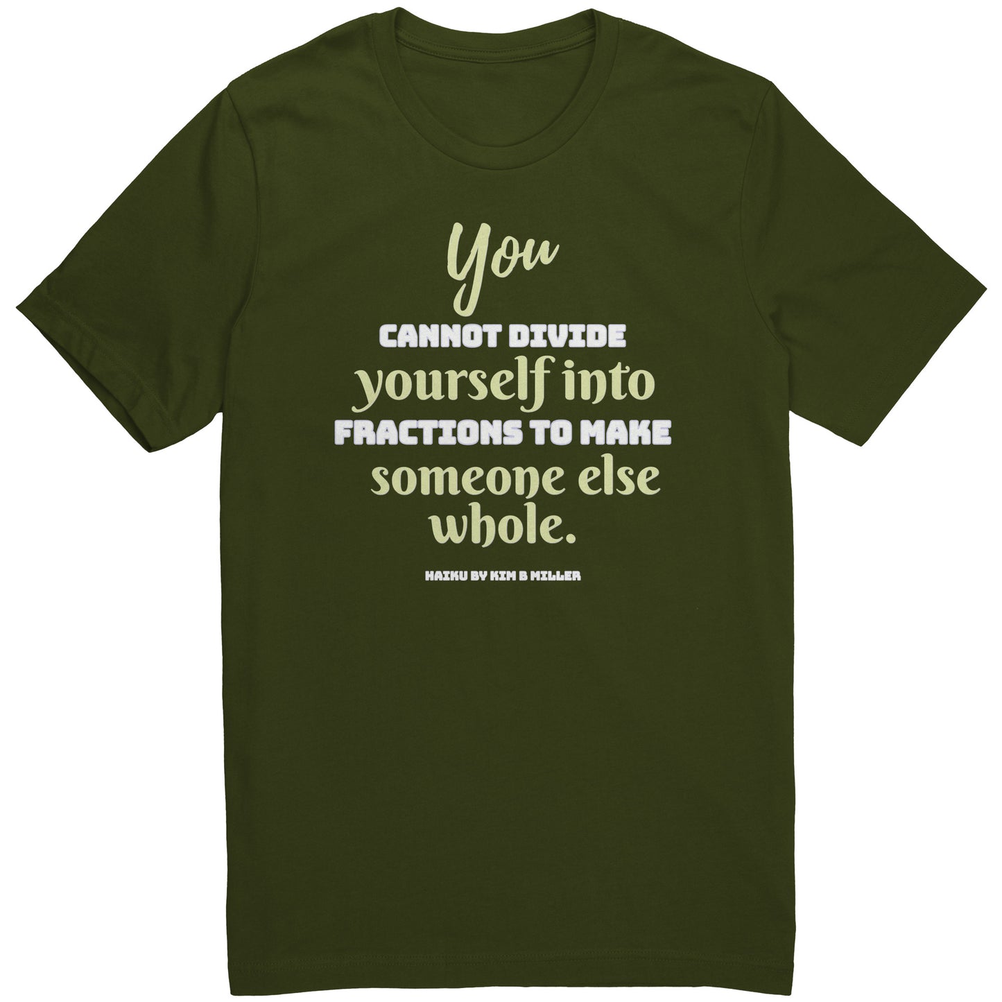 Divide Haiku: Canvas Unisex Shirt