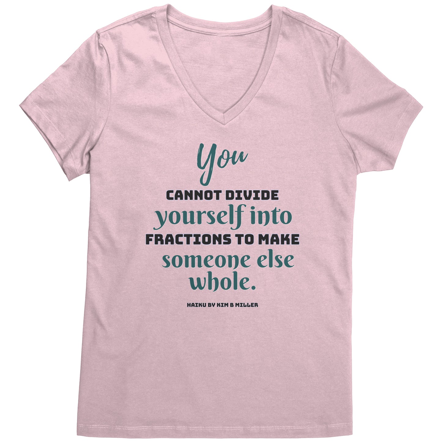 Divide Haiku: District Women's V-Neck