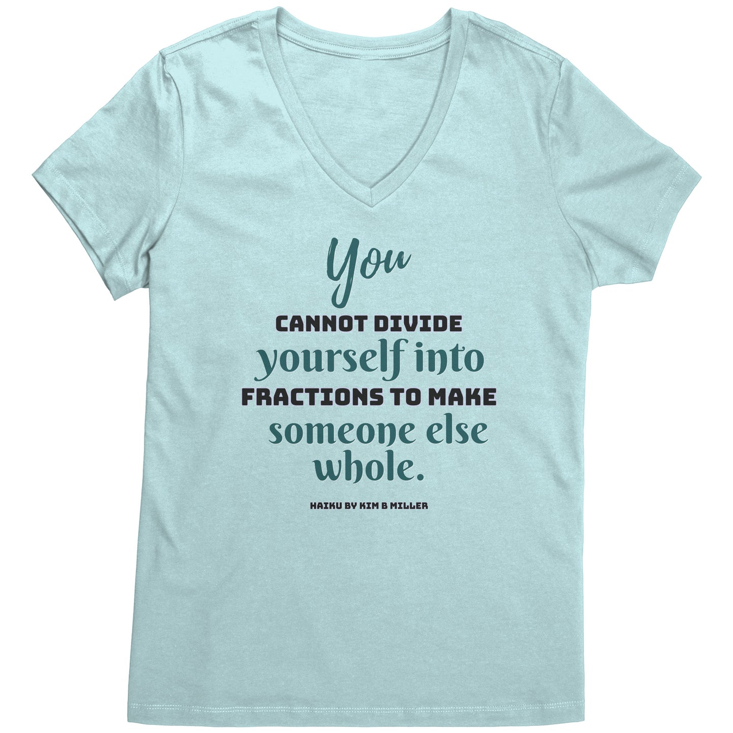 Divide Haiku: District Women's V-Neck