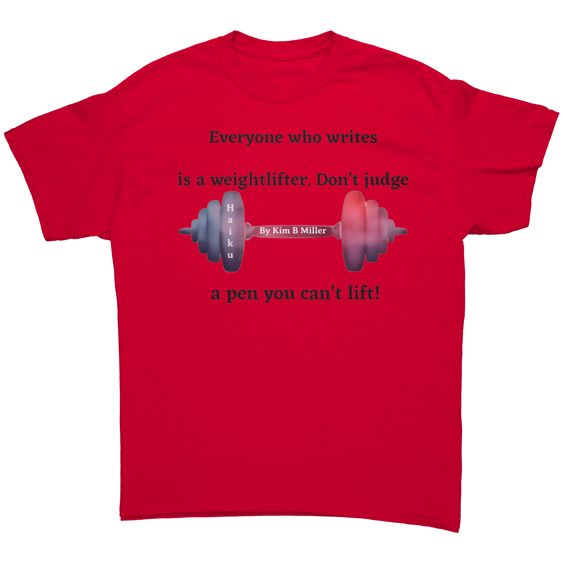 Gildan_Unisex_Shirt_Haiku_Weightlifter_Red_Front_Mockup.png