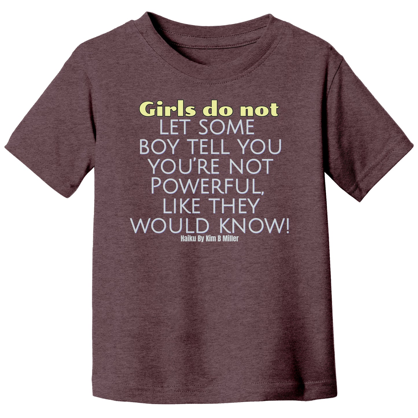 Girls Powerful Canvas T-Shirt