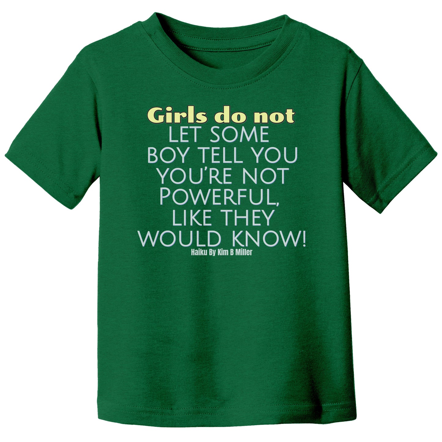 Girls Powerful Canvas T-Shirt