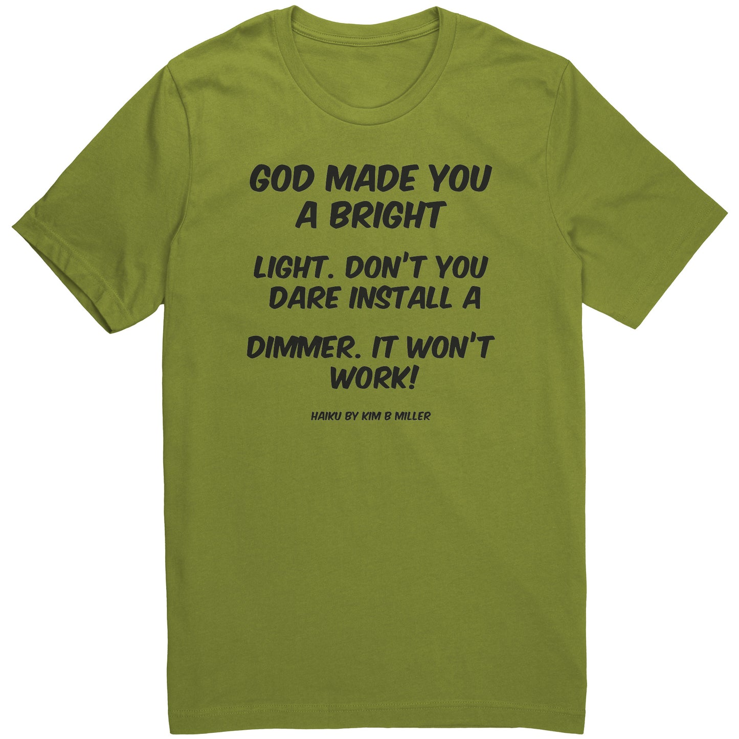Haiku: God Bright Light Canvas Unisex Shirt