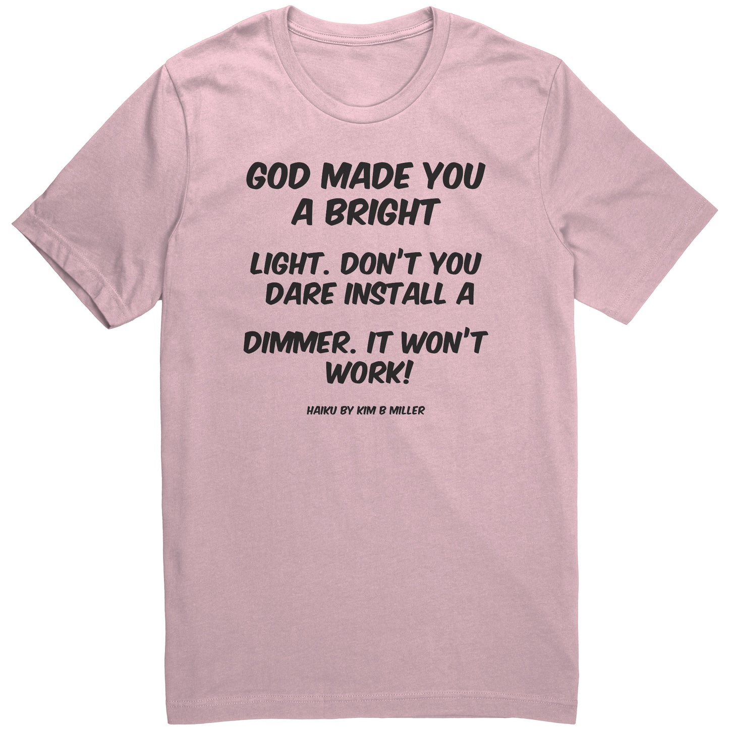 Haiku: God Bright Light Canvas Unisex Shirt