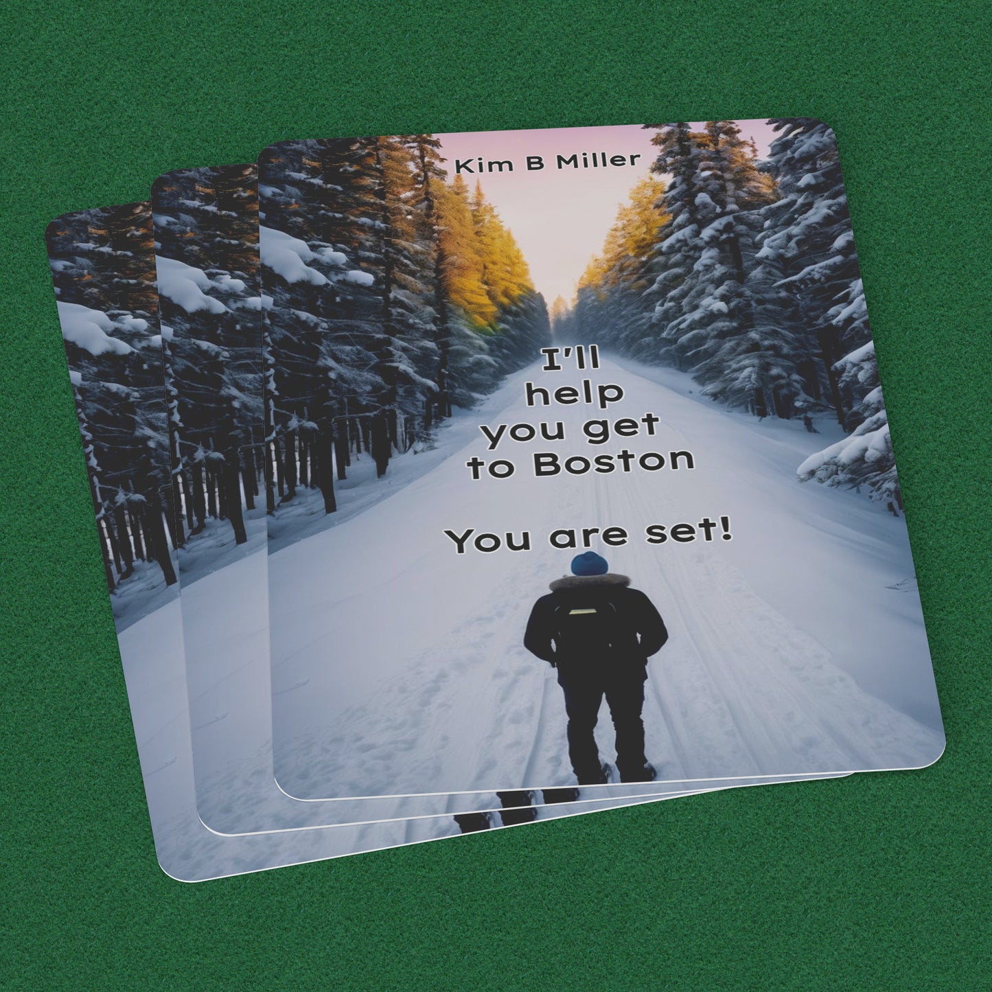 Help To Boston! Playing Cards
