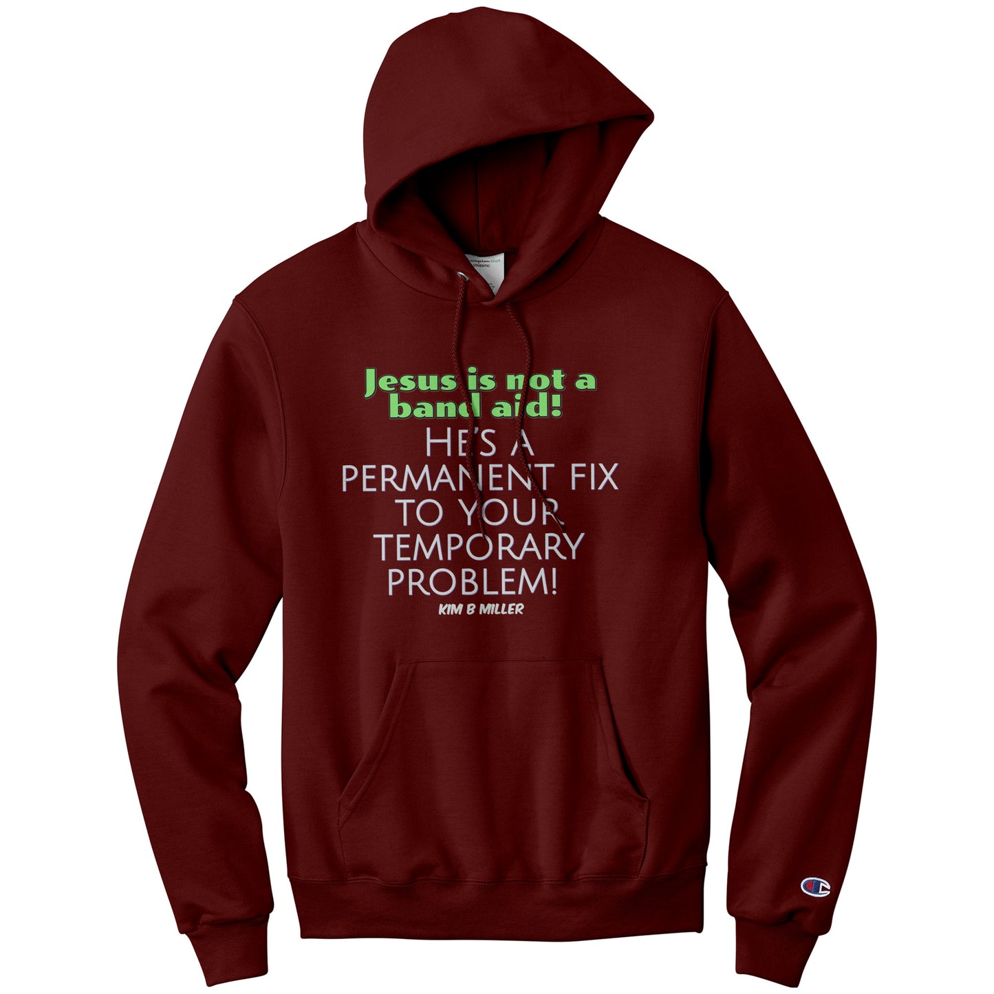 Jesus Band Aid Champion Hoodie