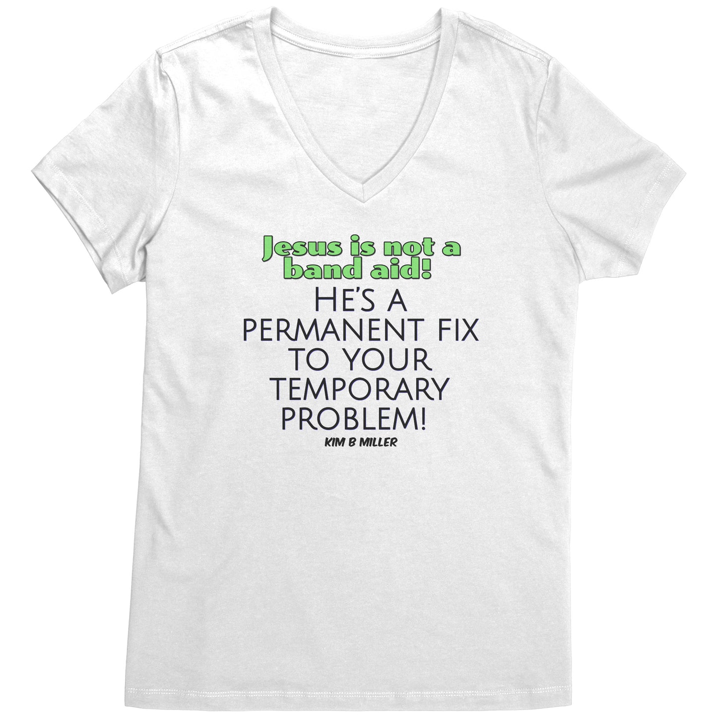Jesus Band Aid District Women's V-Neck