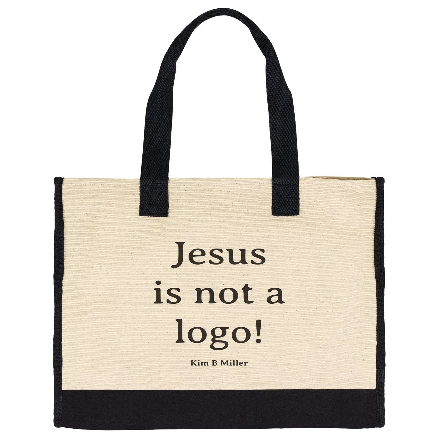 Jesus is not a logo Premium Cotton Tote