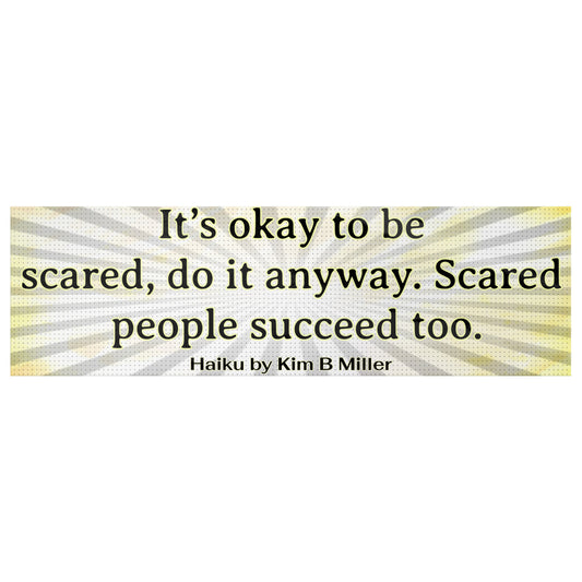 Scared People: Bumper/Laptop Sticker