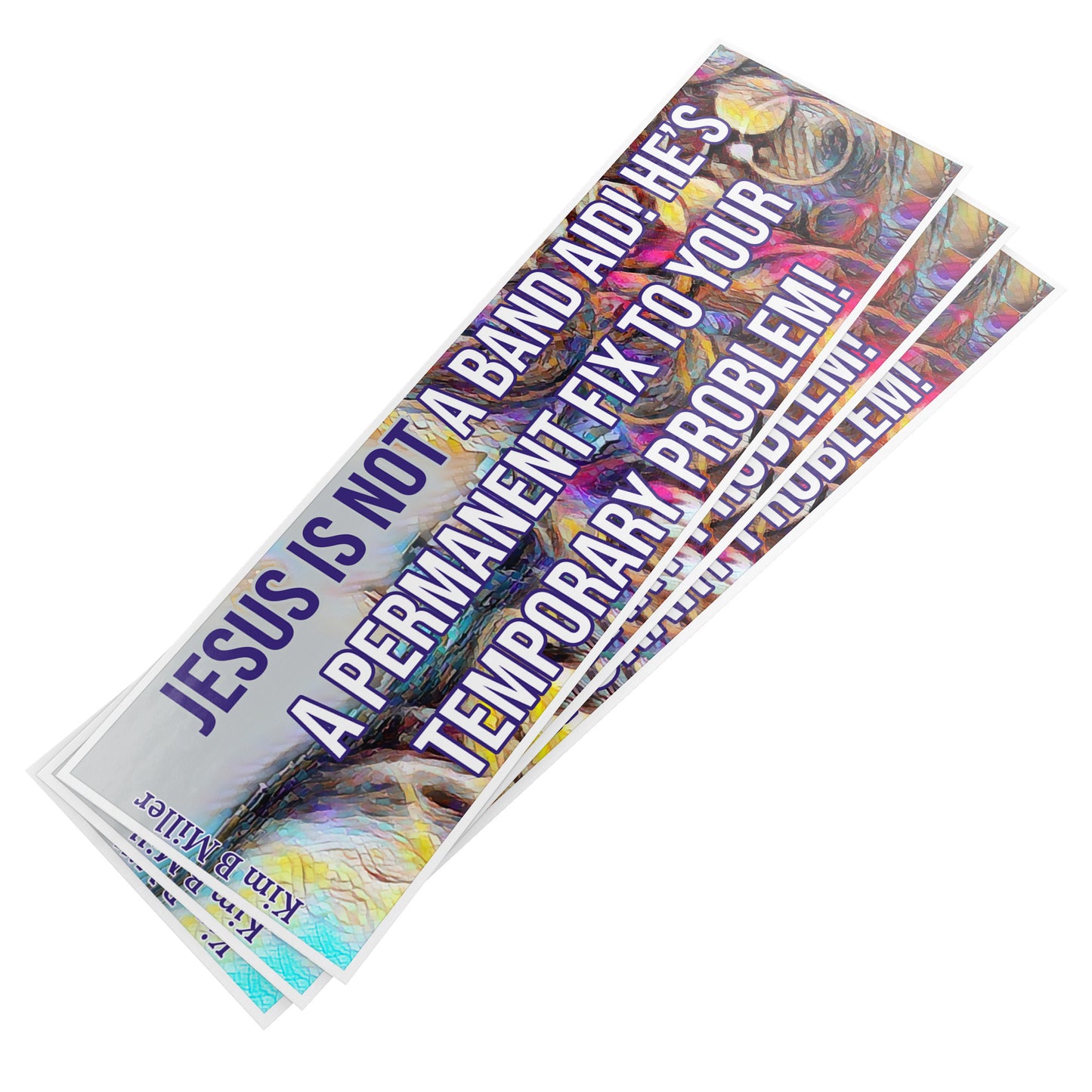 Jesus Band Aid Bumper/Laptop Sticker Multi-Colors