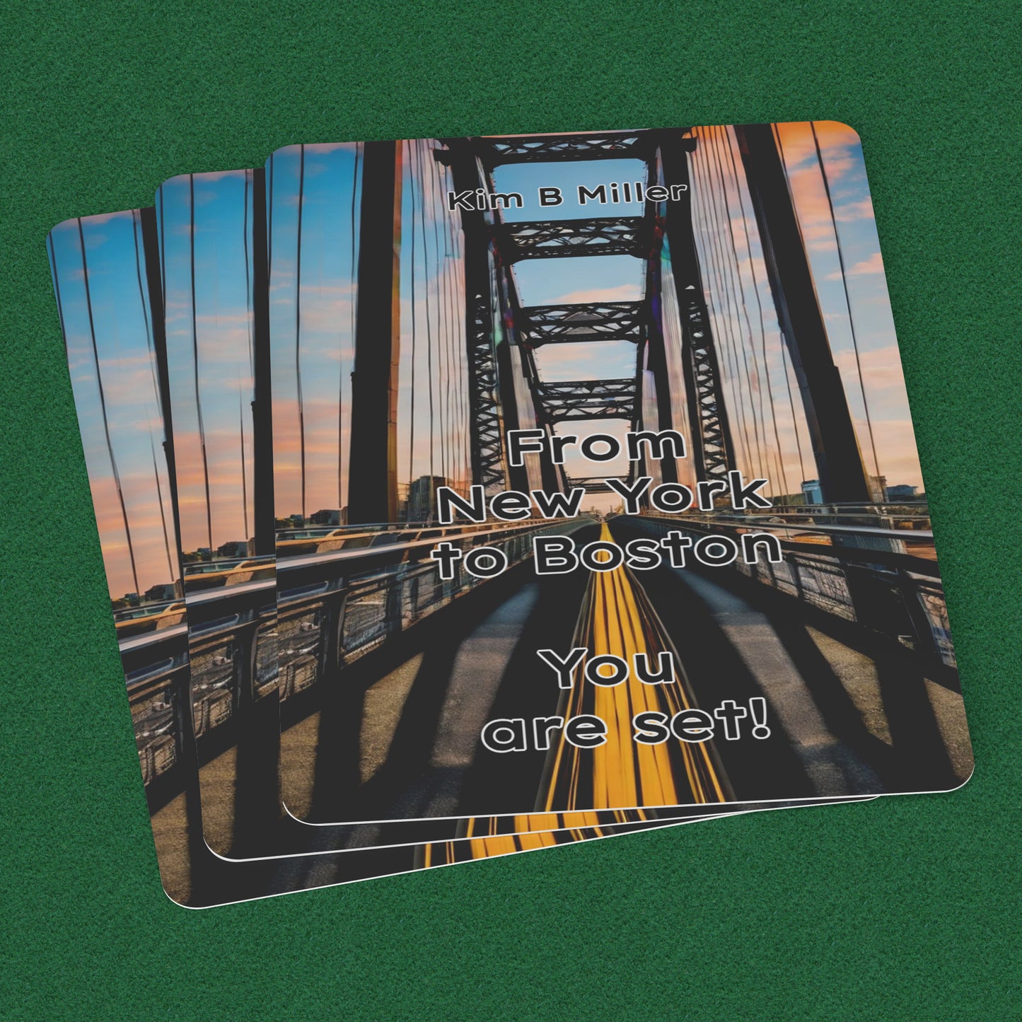New York to Boston! Playing Cards