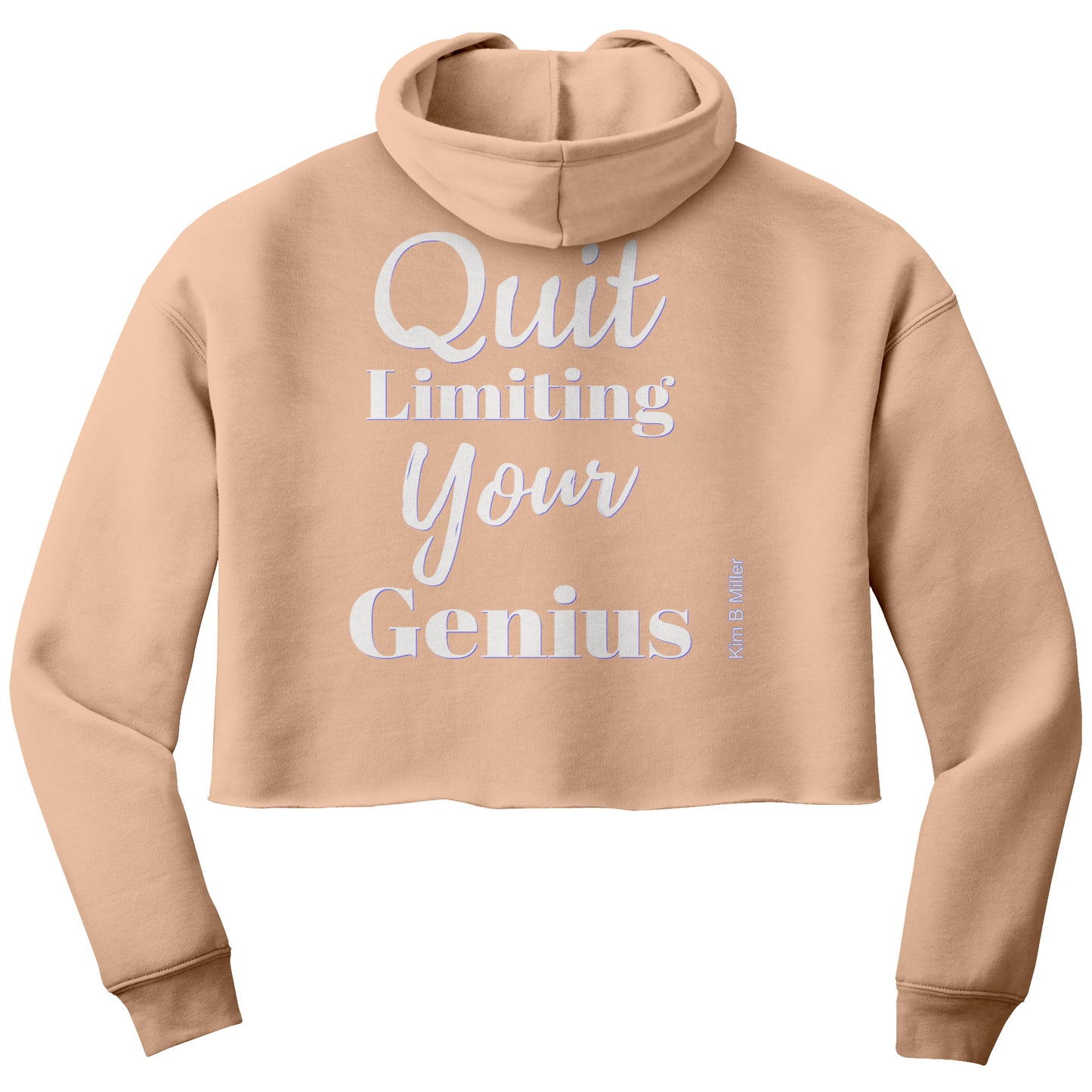 Quit Limiting, Bella Women's Crop Fleece Hoodie