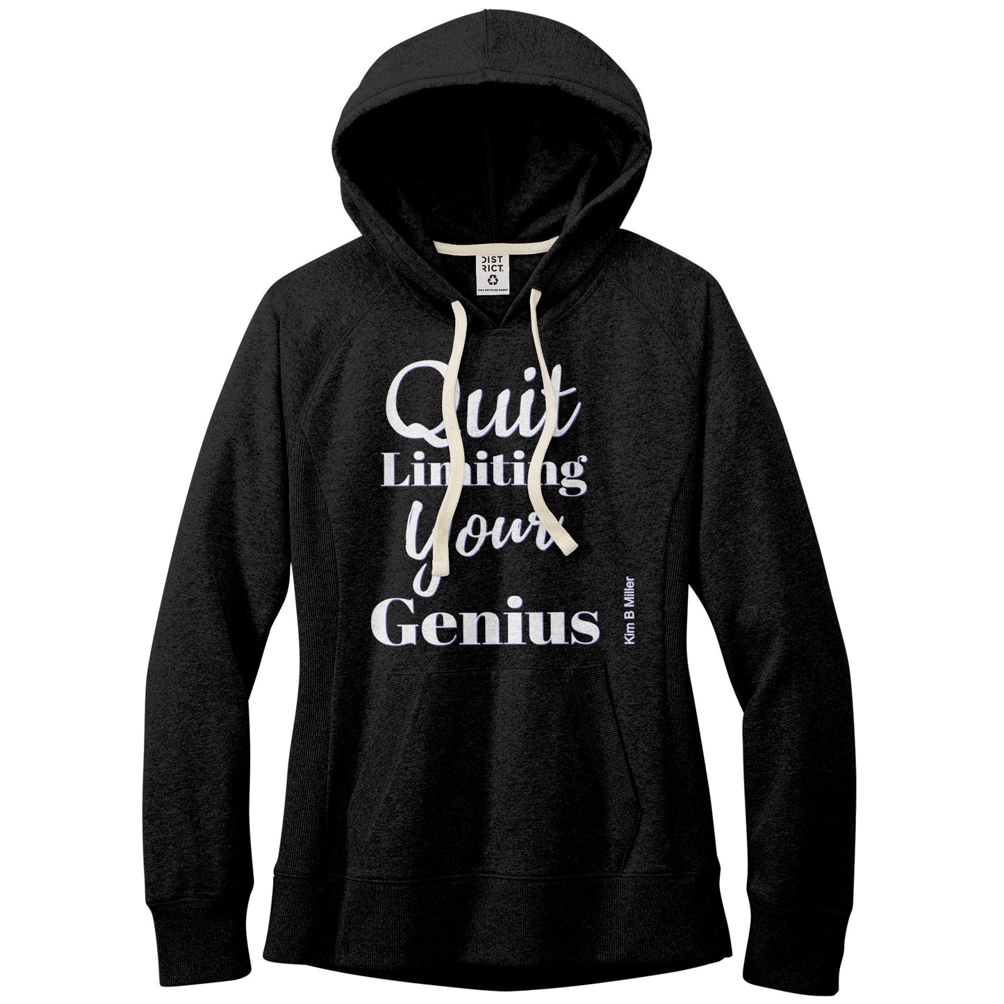 Quit Limiting, District Women's Re-Fleece Hoodie (Both Sides)