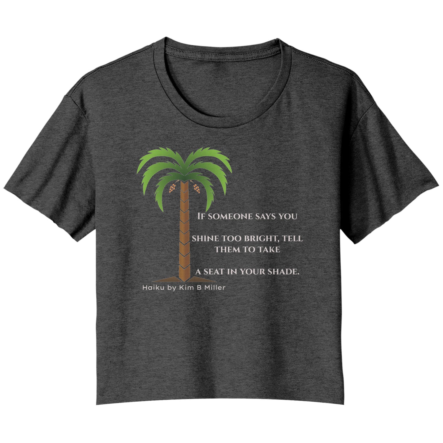 Shine Bright, Bella Ladies Flowy Crop T-Shirt