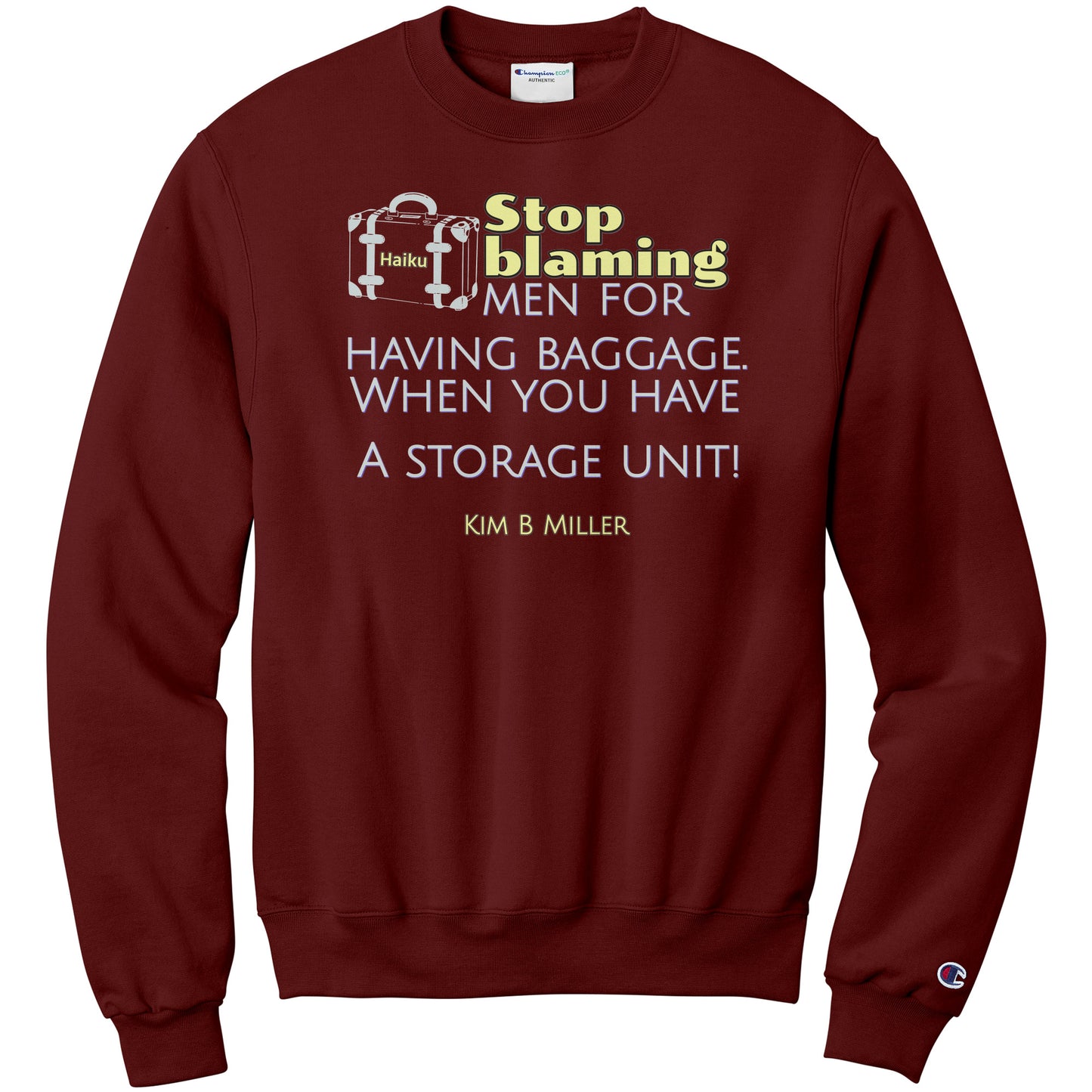Storage Unit Haiku: Champion Sweatshirt